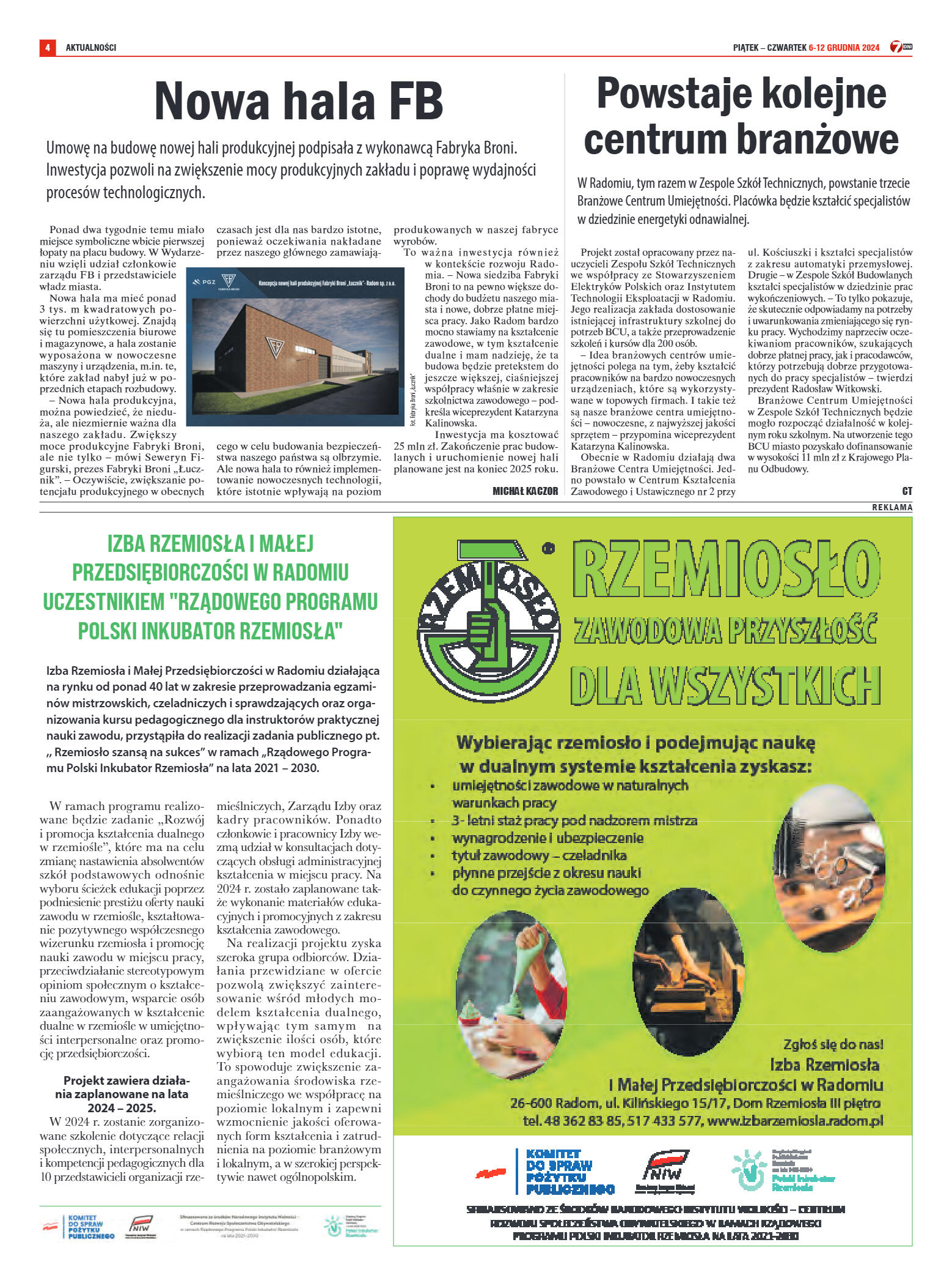 Tygodnik "7 Dni" nr 933 z dn. 6.12.2024 r. - strona 4