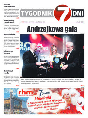 Tygodnik "7 Dni" nr 933 z dn. 6.12.2024 r. - strona 1