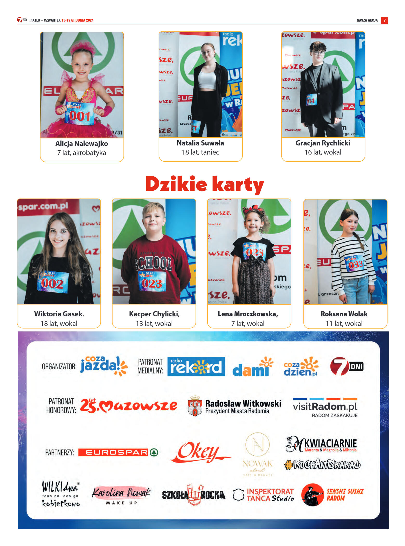 Tygodnik "7 Dni" nr 934 z dn. 13.12.2024 r. - strona 7