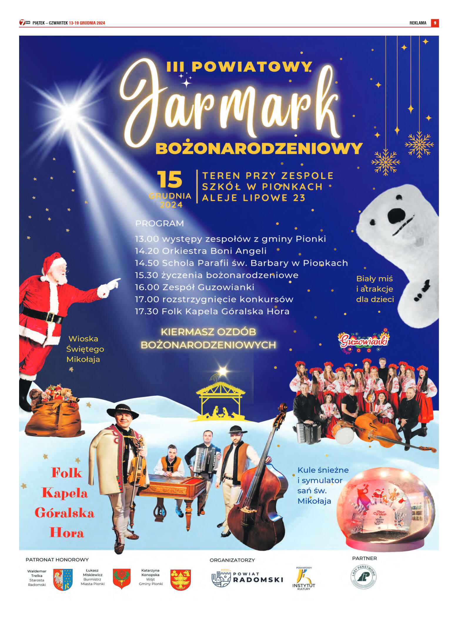 Tygodnik "7 Dni" nr 934 z dn. 13.12.2024 r. - strona 9