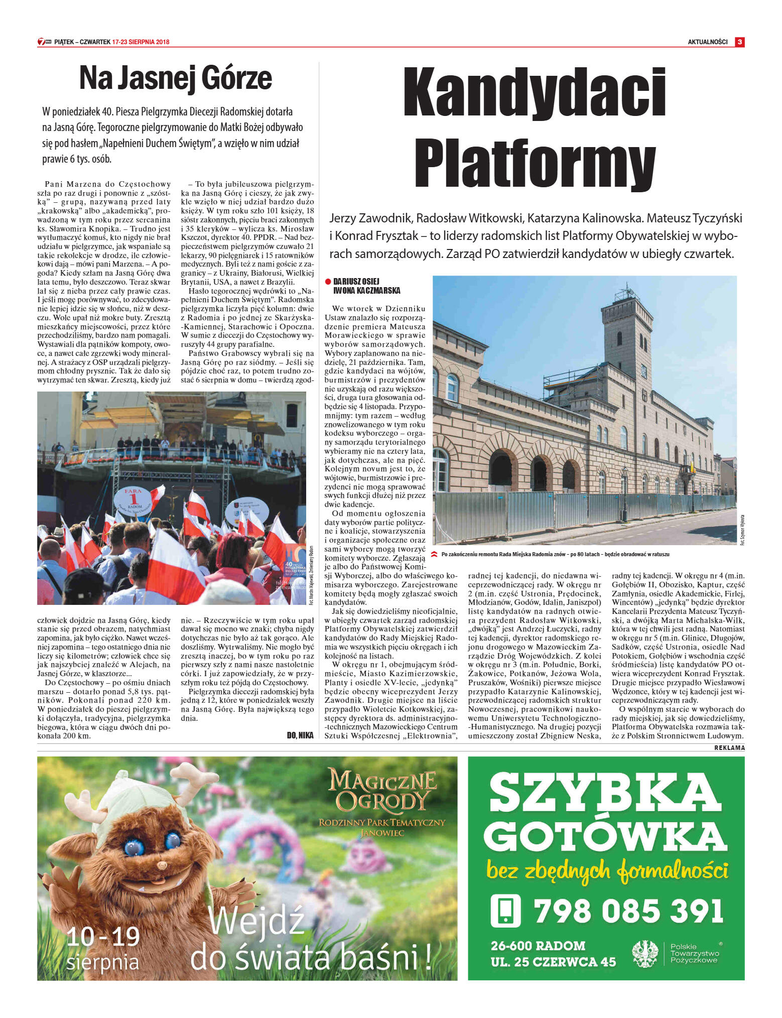 Tygodnik "7 Dni" nr 648 z 17.08.2018 - strona 3