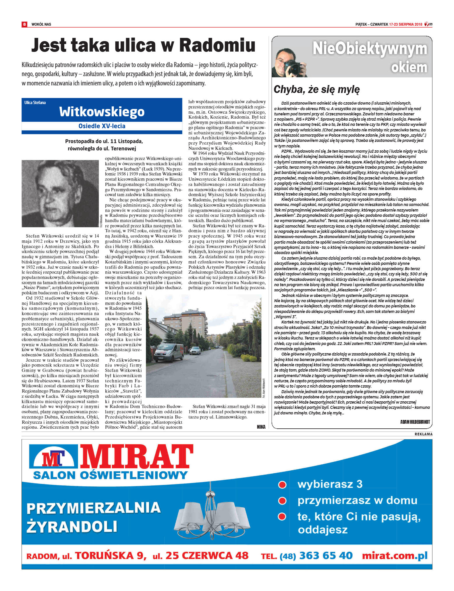 Tygodnik "7 Dni" nr 648 z 17.08.2018 - strona 8