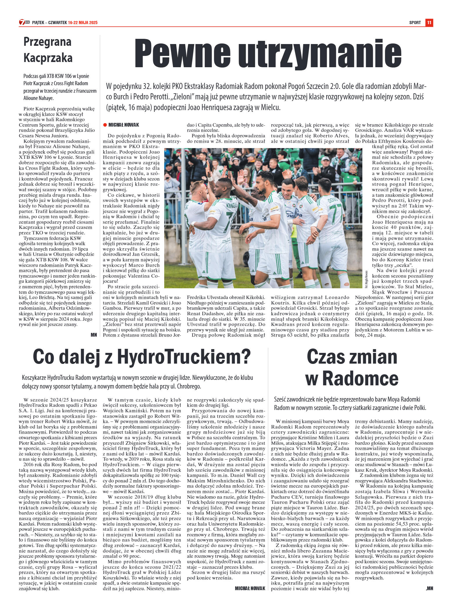 Tygodnik "7 Dni" nr 949 z dn. 16.05. 2025 r. - strona 11