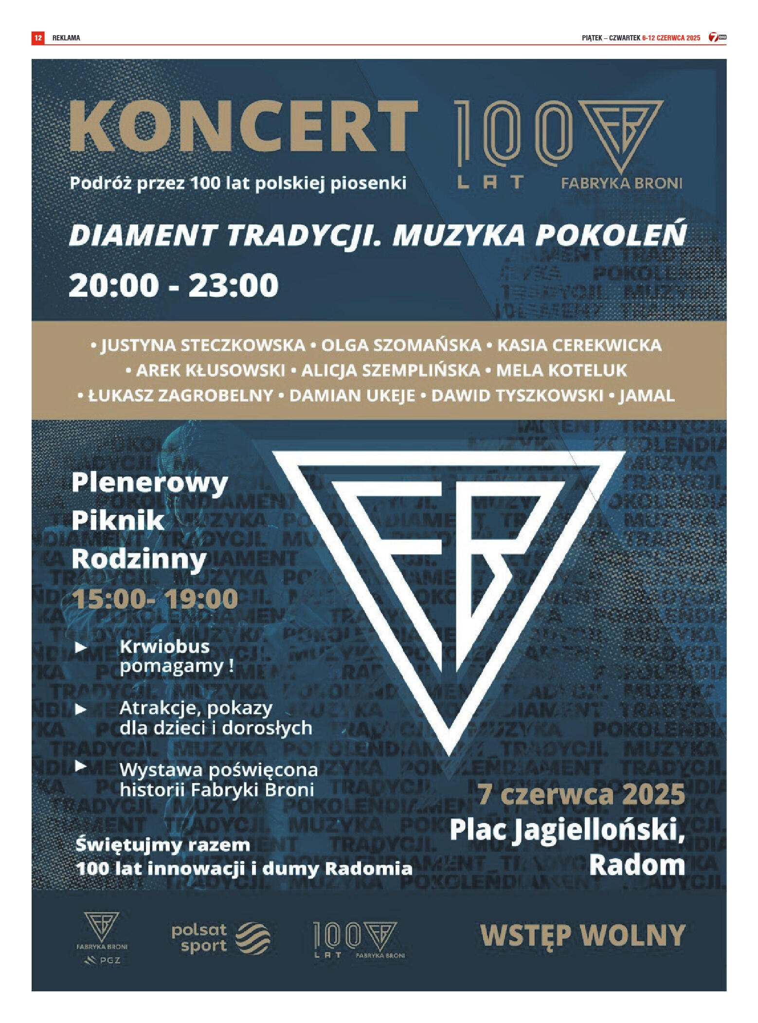 Tygodnik "7 Dni" nr 951 z dn. 06.06. 2025 r. - strona 12