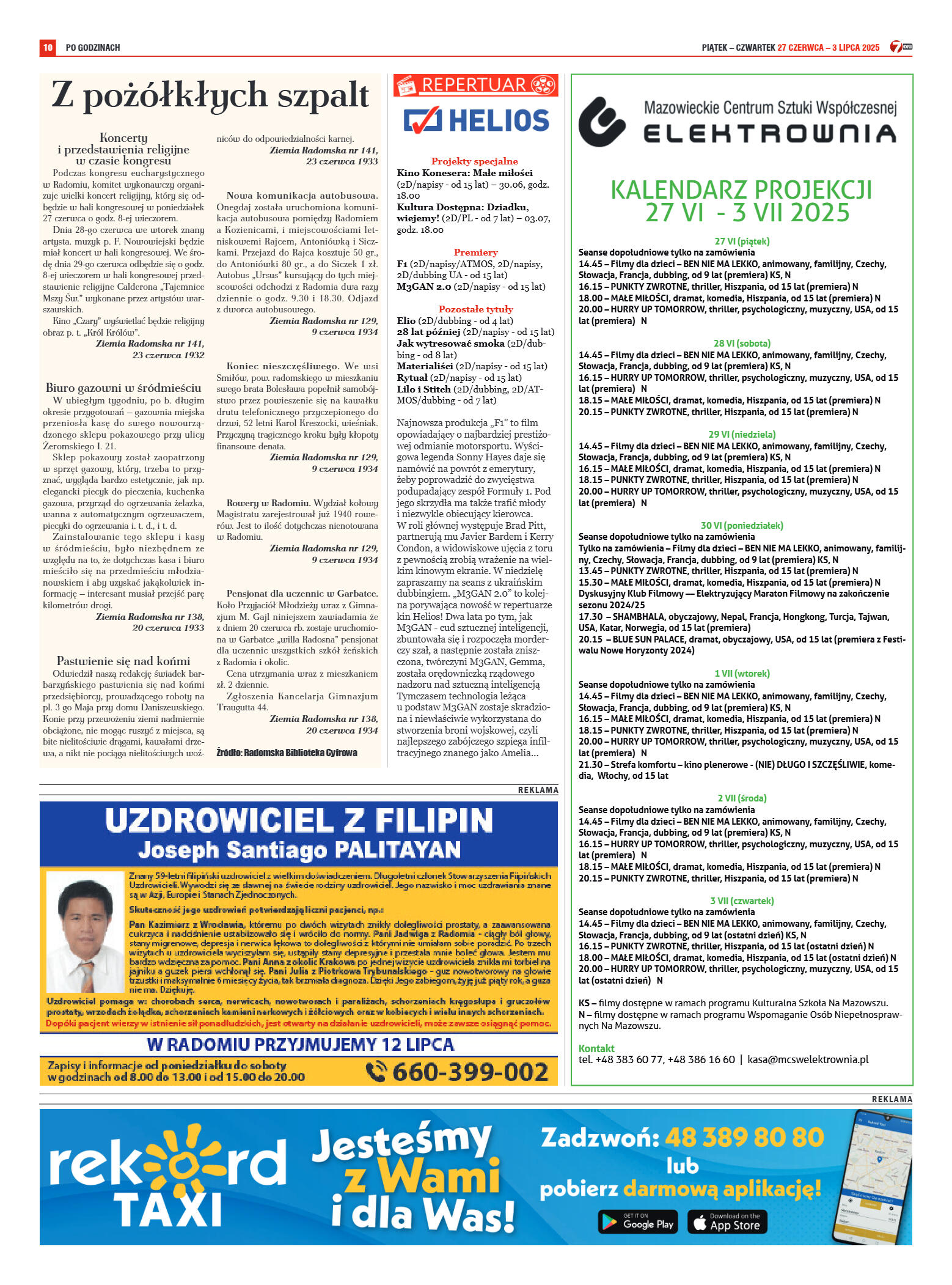Tygodnik "7 Dni" nr 953 z dn. 27.06. 2025 r. - strona 10