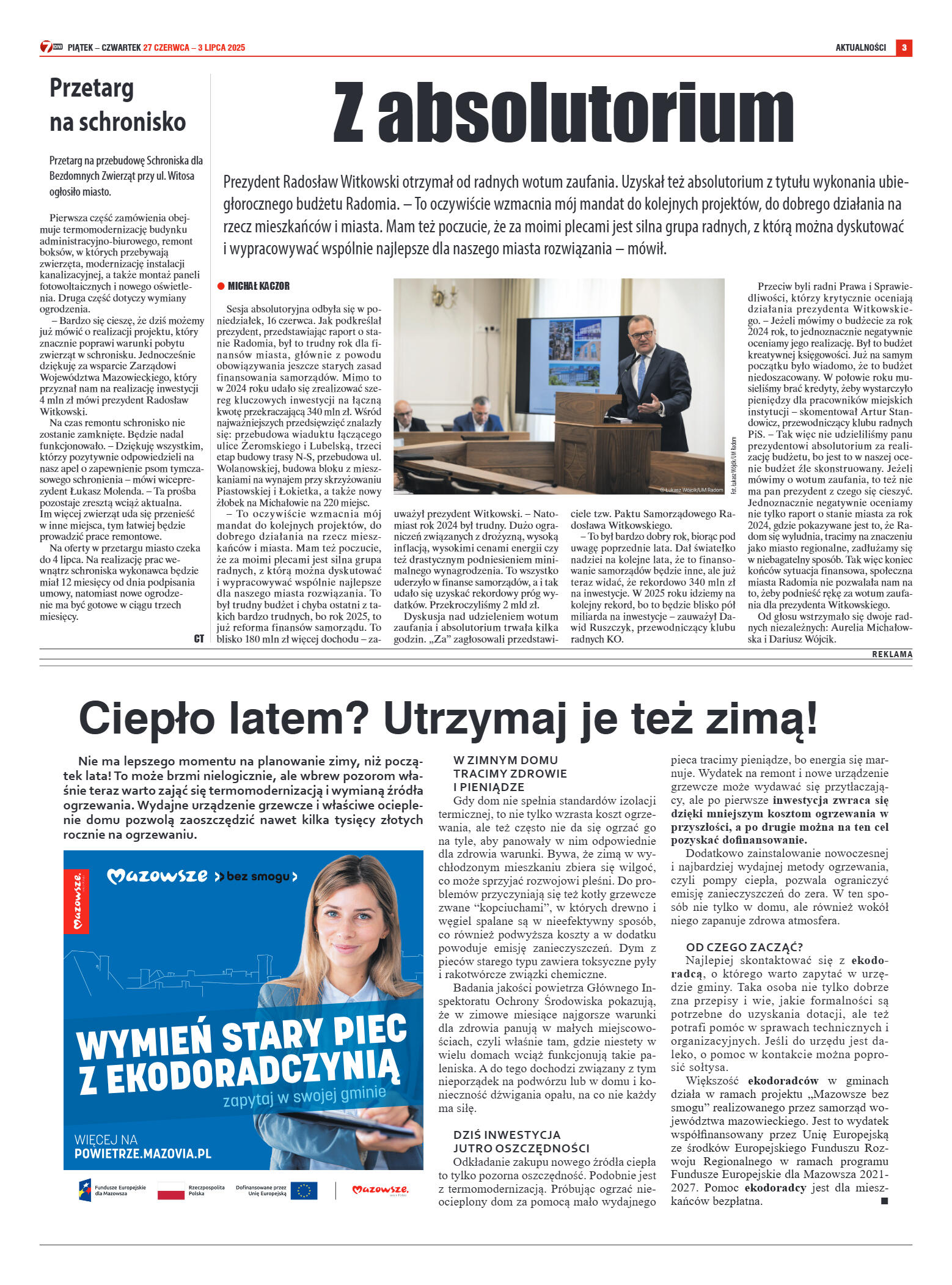 Tygodnik "7 Dni" nr 953 z dn. 27.06. 2025 r. - strona 3