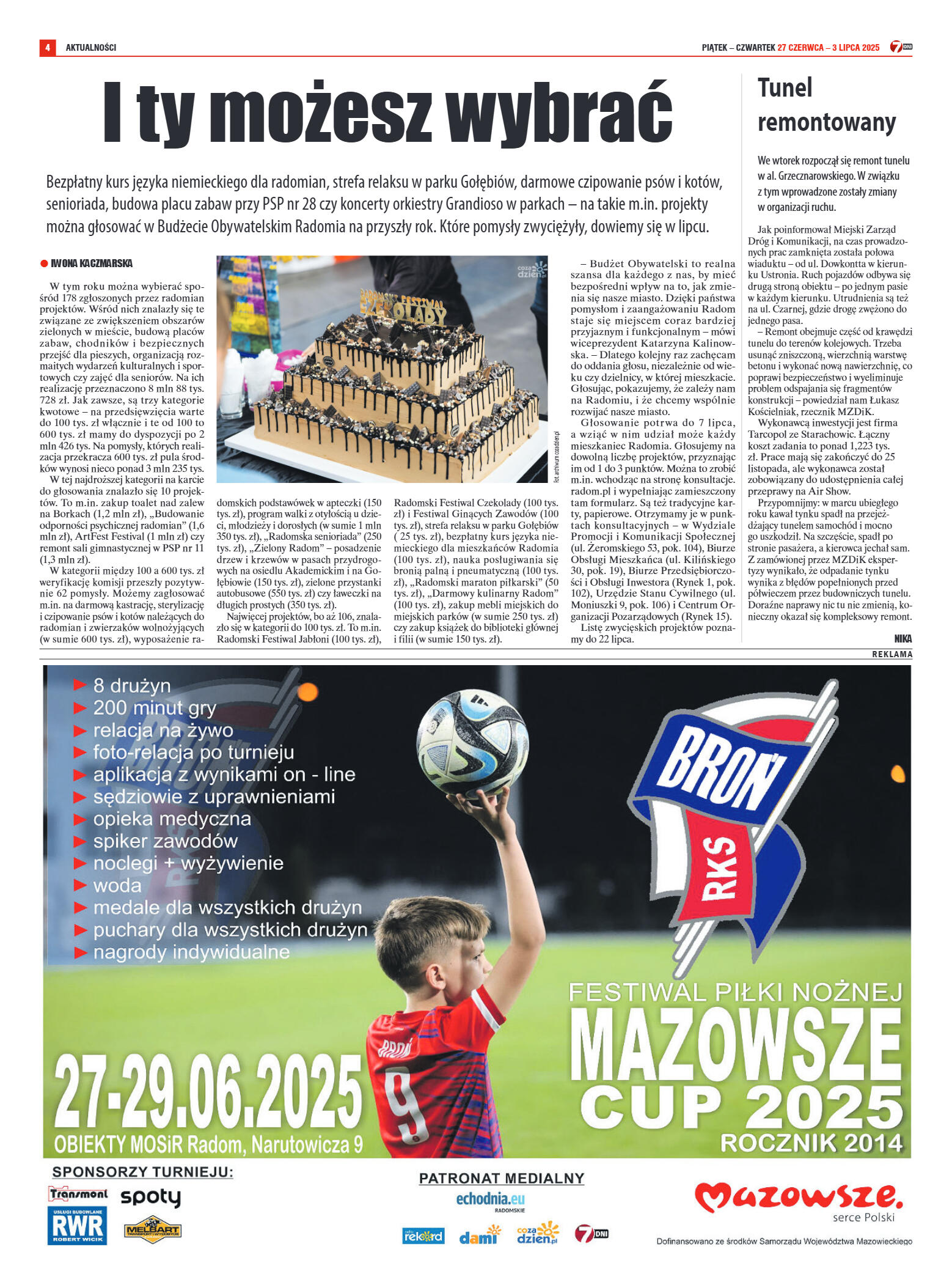 Tygodnik "7 Dni" nr 953 z dn. 27.06. 2025 r. - strona 4