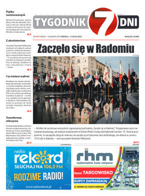 Tygodnik "7 Dni" nr 953 z dn. 27.06. 2025 r. - strona 1