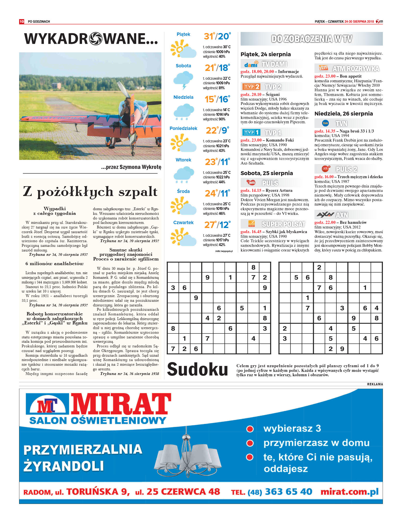 Tygodnik "7 Dni" nr 649 z 24.08.2018 - strona 10