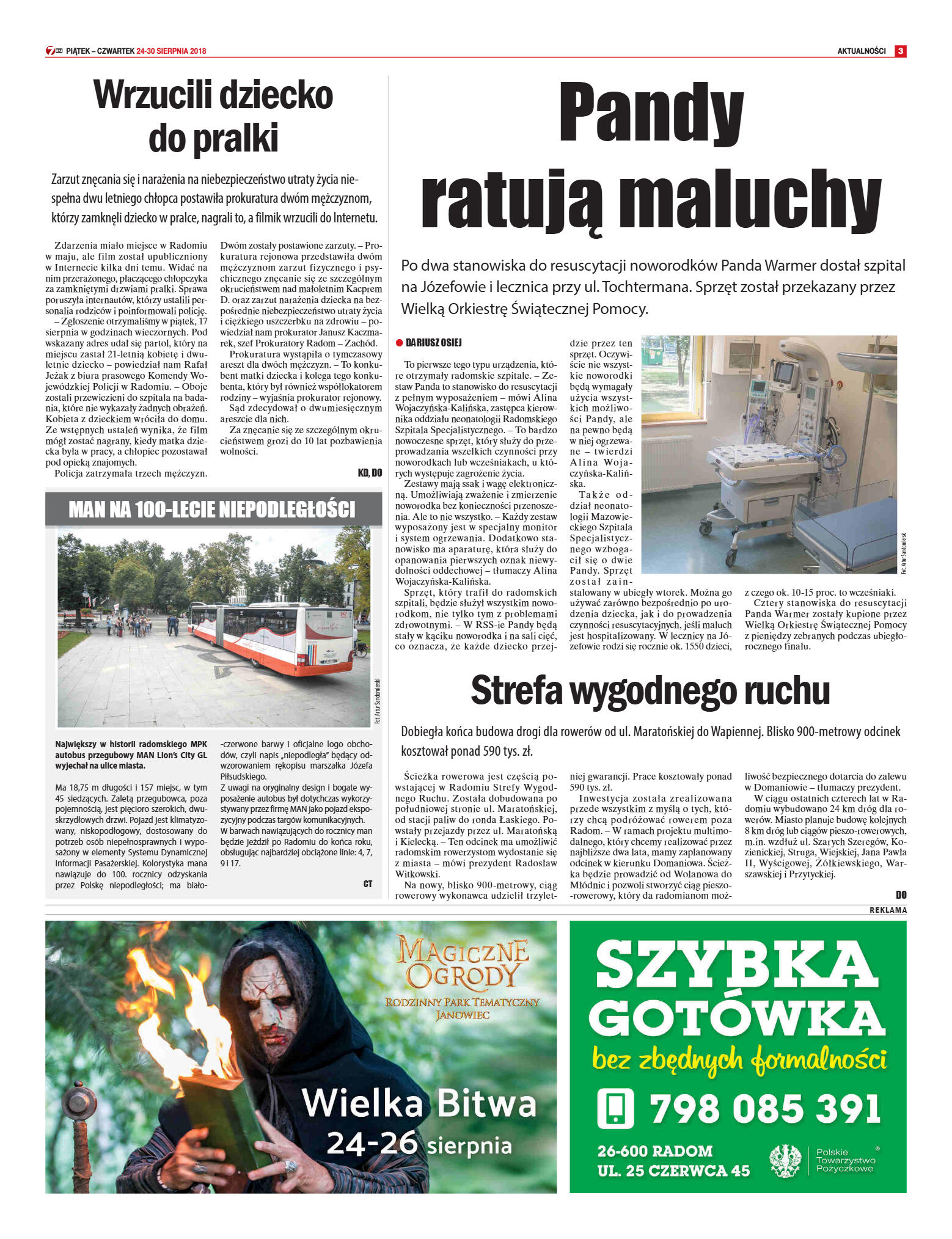 Tygodnik "7 Dni" nr 649 z 24.08.2018 - strona 3