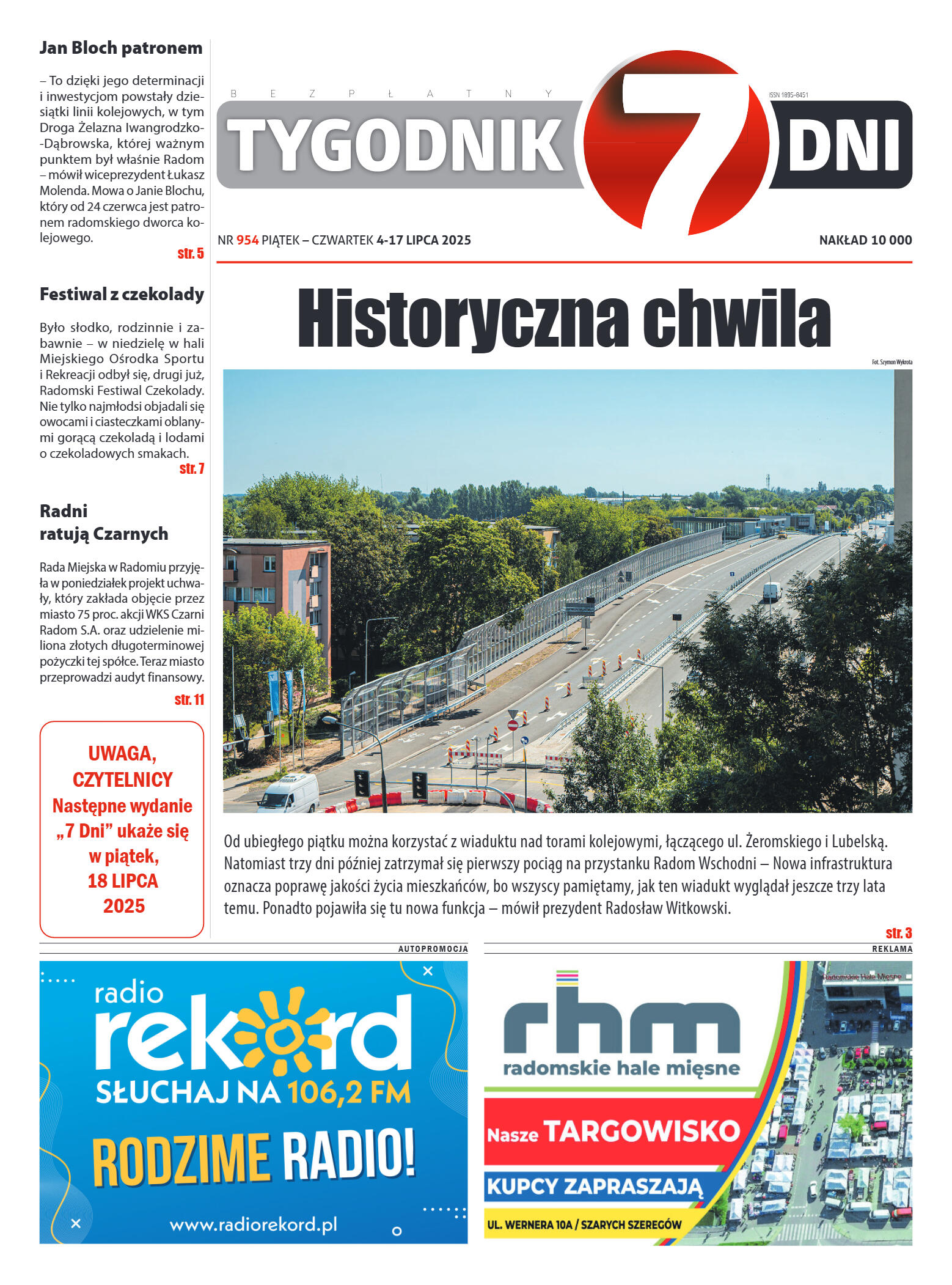 Tygodnik "7 Dni" nr 954 z dn. 4.07.2025 r. - strona 1