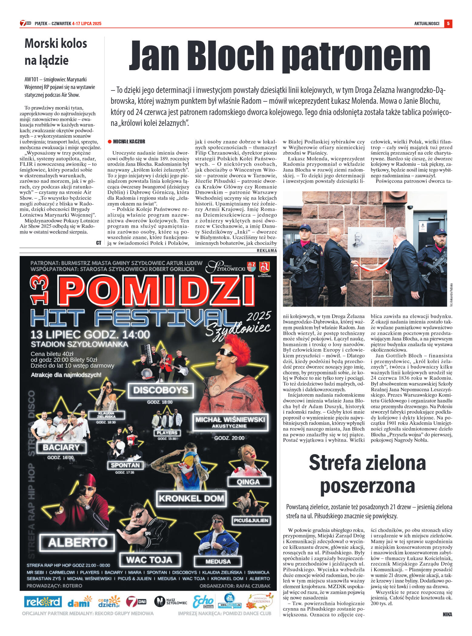 Tygodnik "7 Dni" nr 954 z dn. 4.07.2025 r. - strona 5