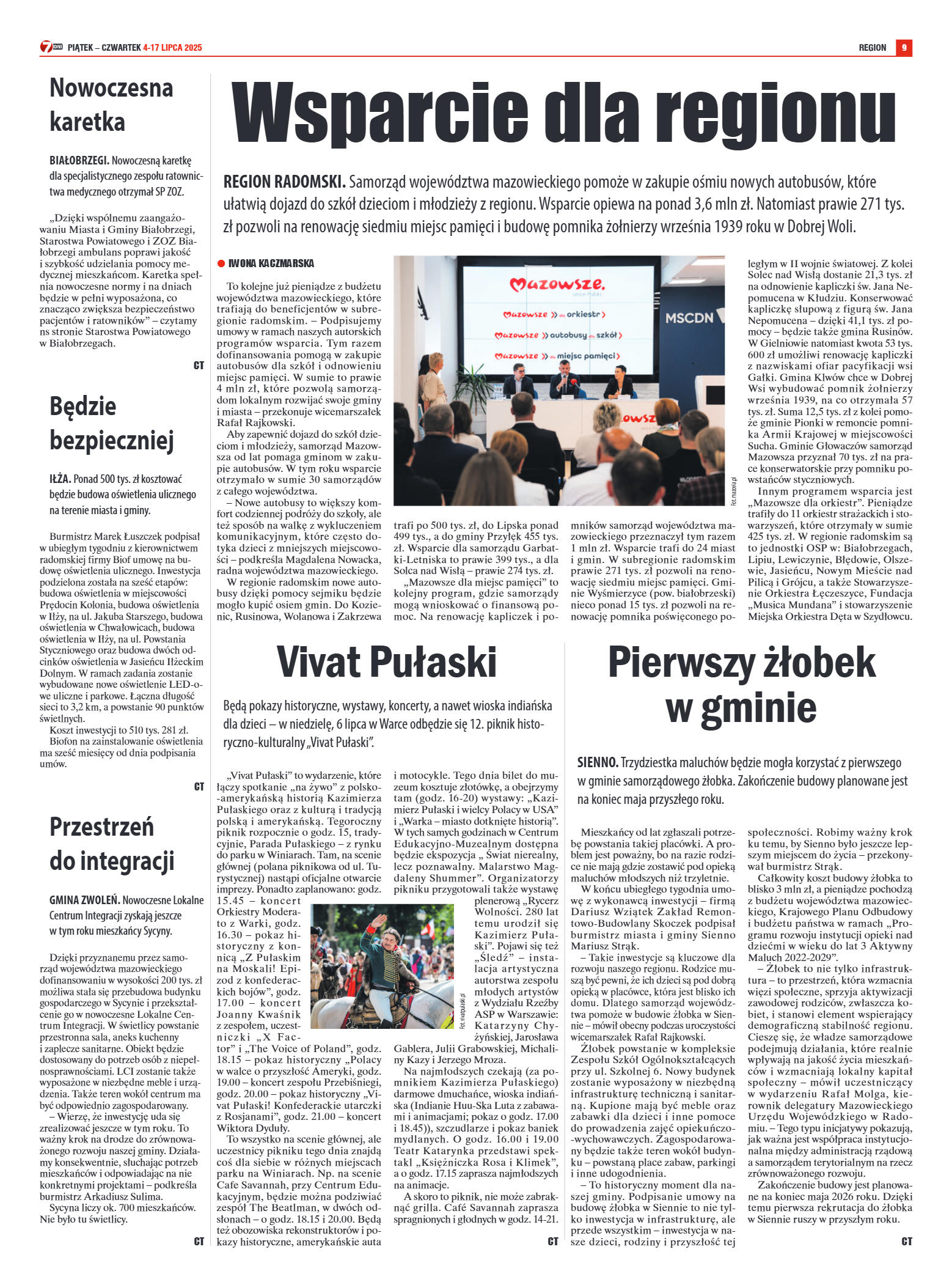 Tygodnik "7 Dni" nr 954 z dn. 4.07.2025 r. - strona 9