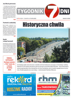 Tygodnik "7 Dni" nr 954 z dn. 4.07.2025 r. - strona 1