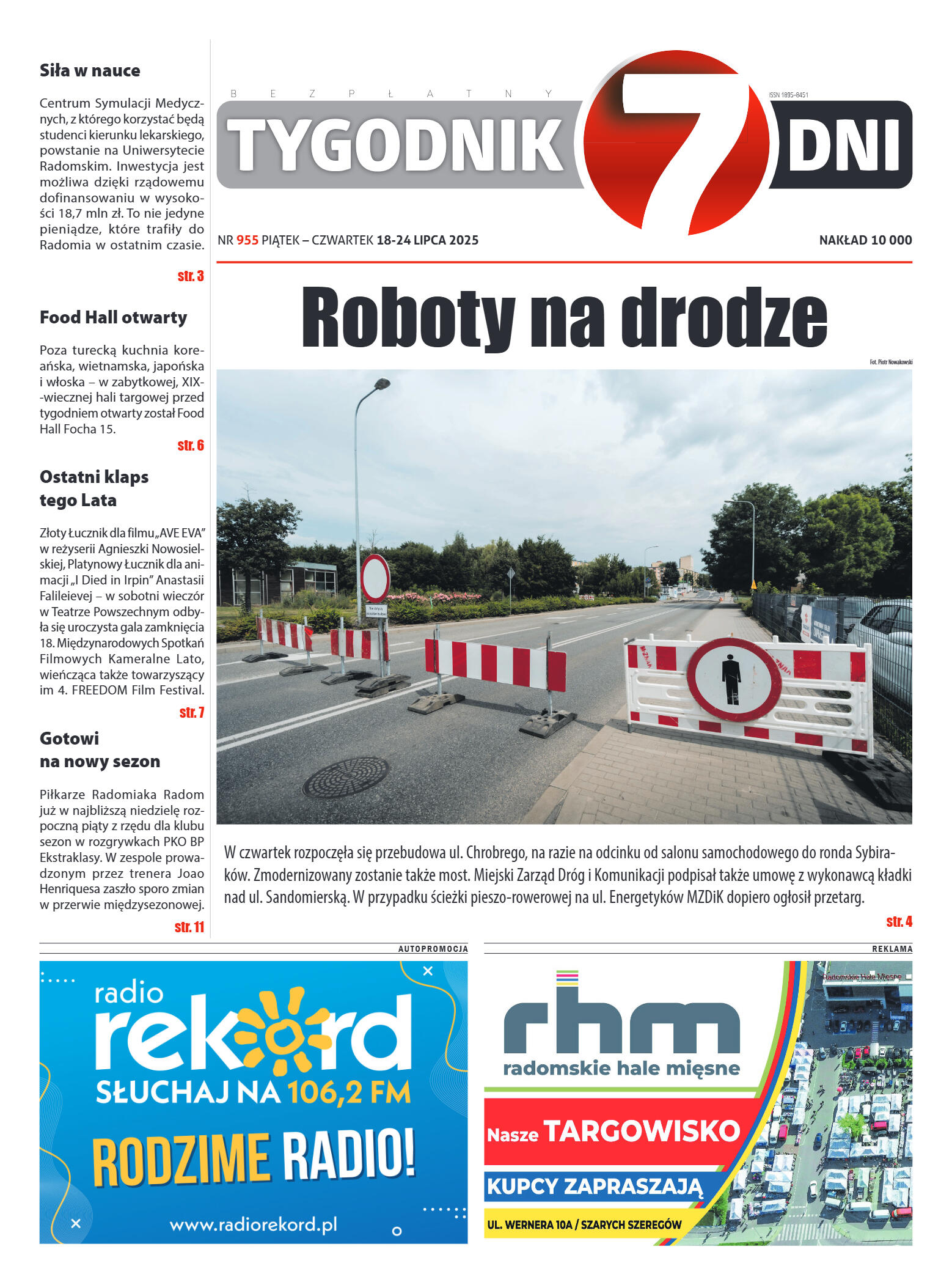 Tygodnik "7 Dni" nr 955 z dn. 18.07.2025 r. - strona 1