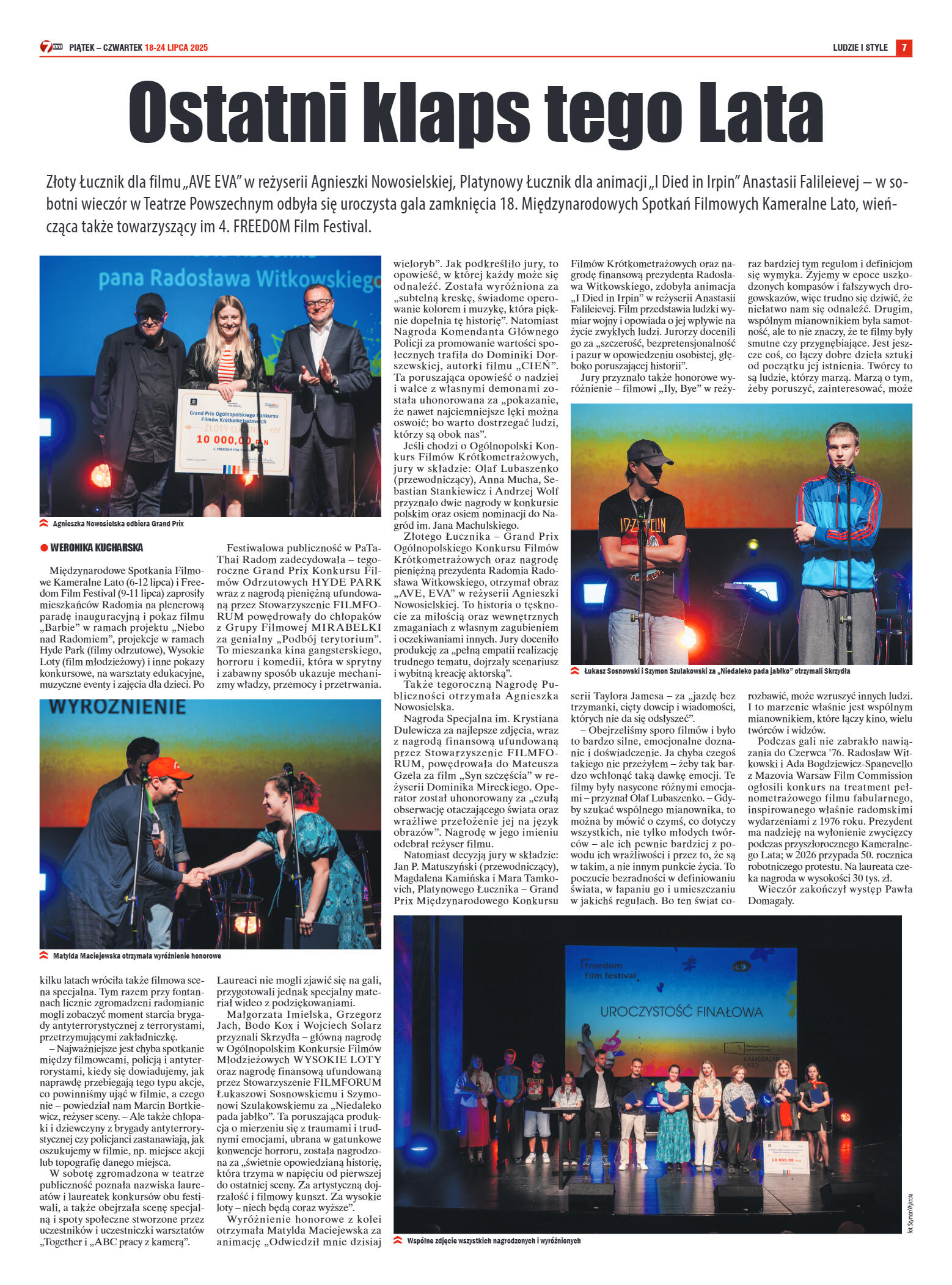 Tygodnik "7 Dni" nr 955 z dn. 18.07.2025 r. - strona 15