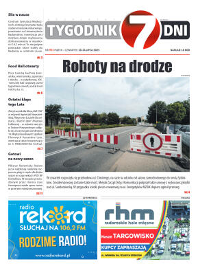 Tygodnik "7 Dni" nr 955 z dn. 18.07.2025 r. - strona 1