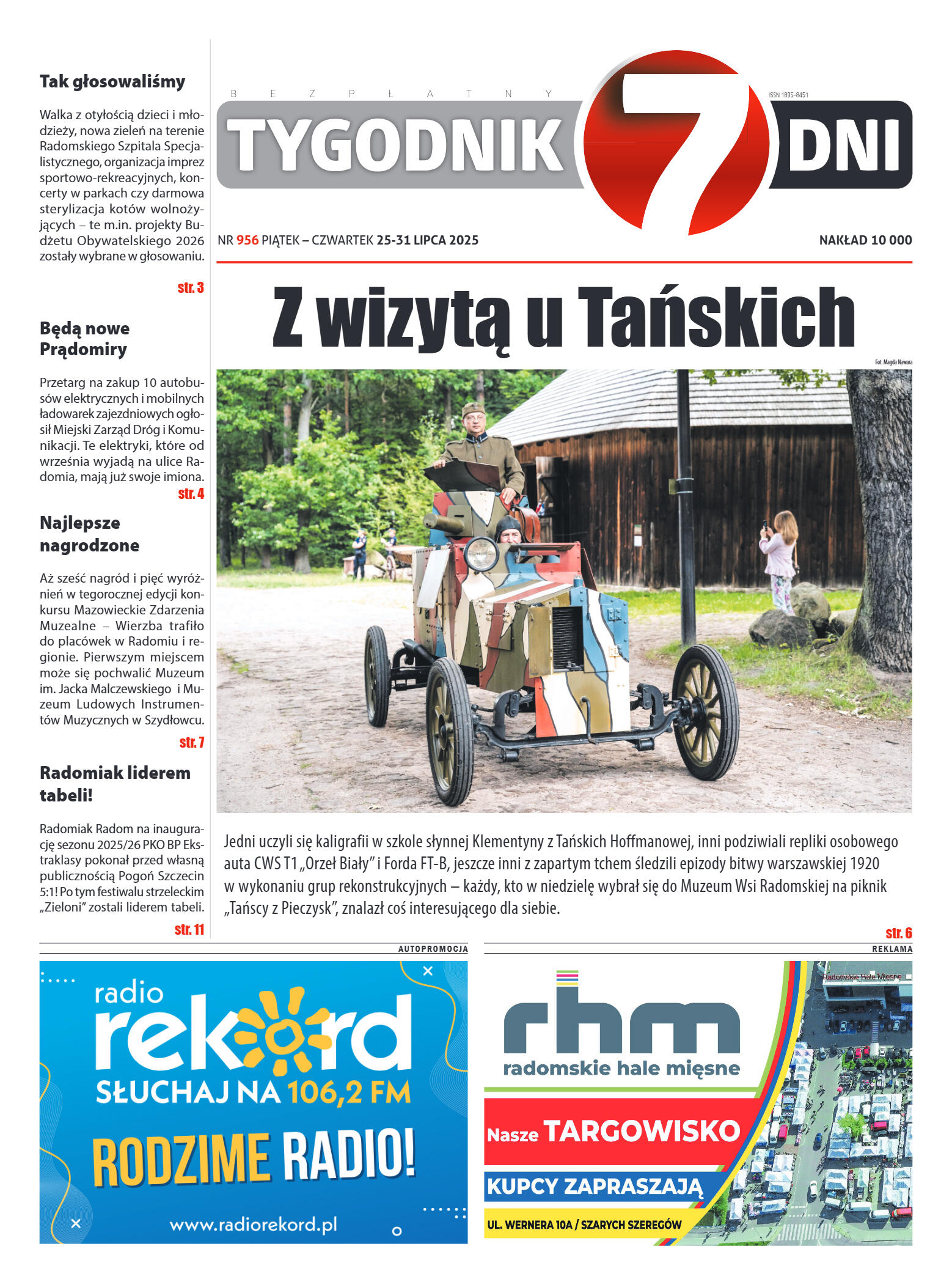 Tygodnik "7 Dni" nr 956 z dn. 25.07. 2025 r. - strona 1