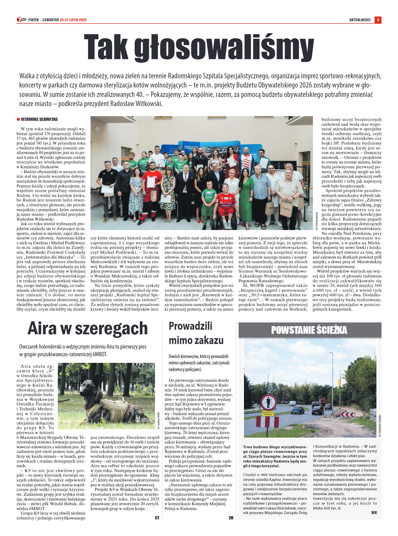 Tygodnik "7 Dni" nr 956 z dn. 25.07. 2025 r. - strona 3