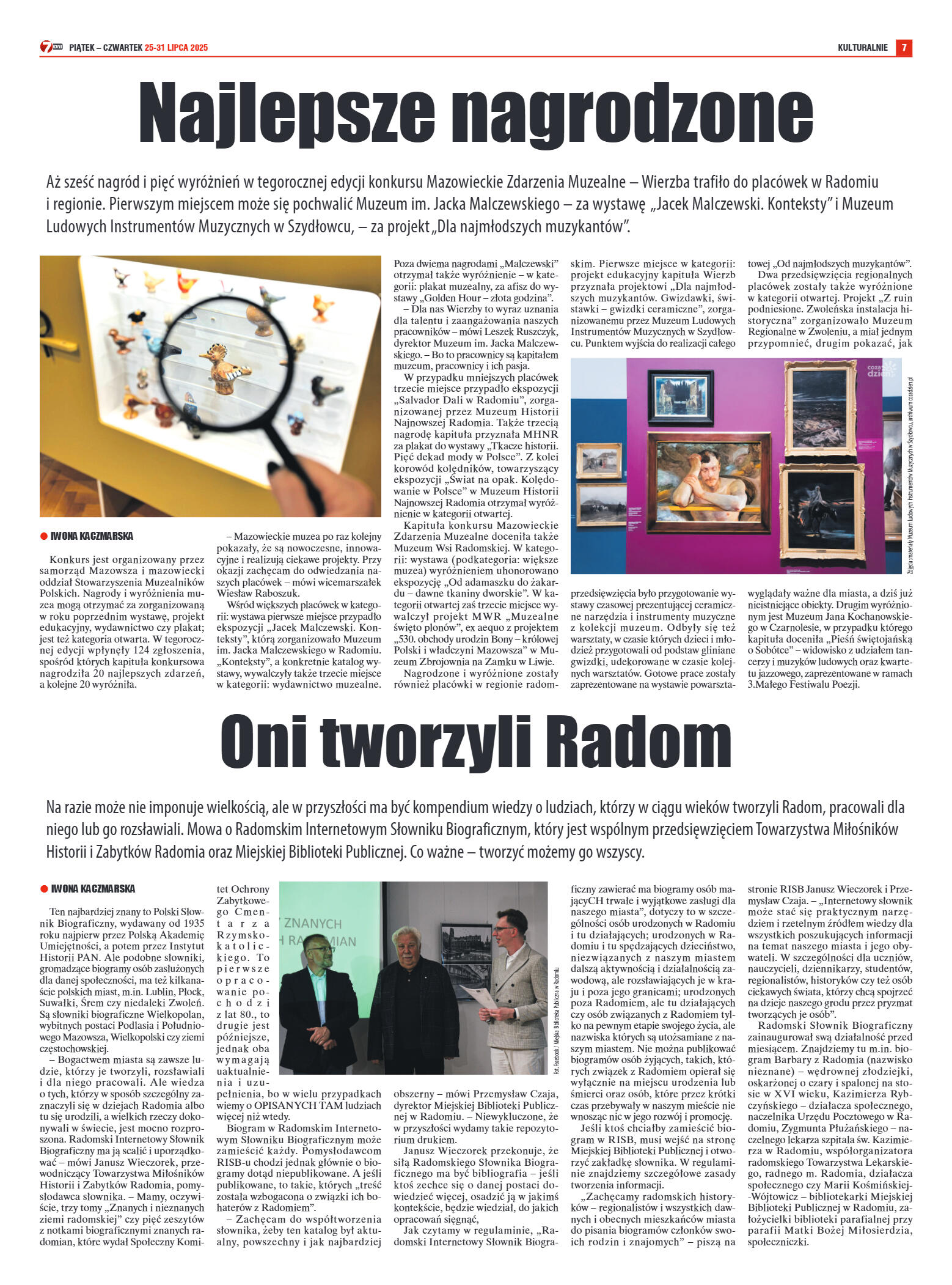 Tygodnik "7 Dni" nr 956 z dn. 25.07. 2025 r. - strona 7