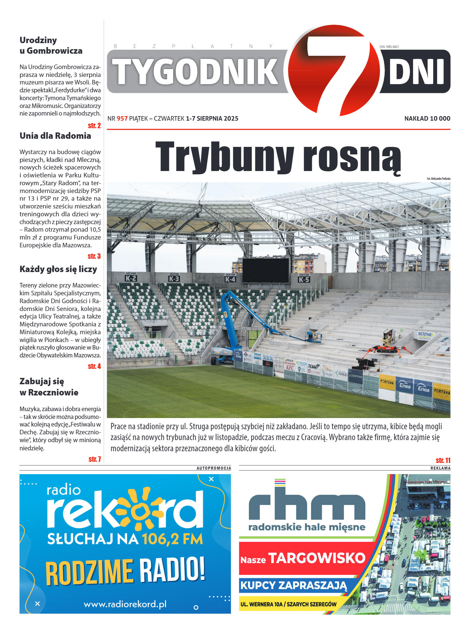 Tygodnik "7 Dni" nr 957 z dn. 1.08. 2025 r. - strona 1