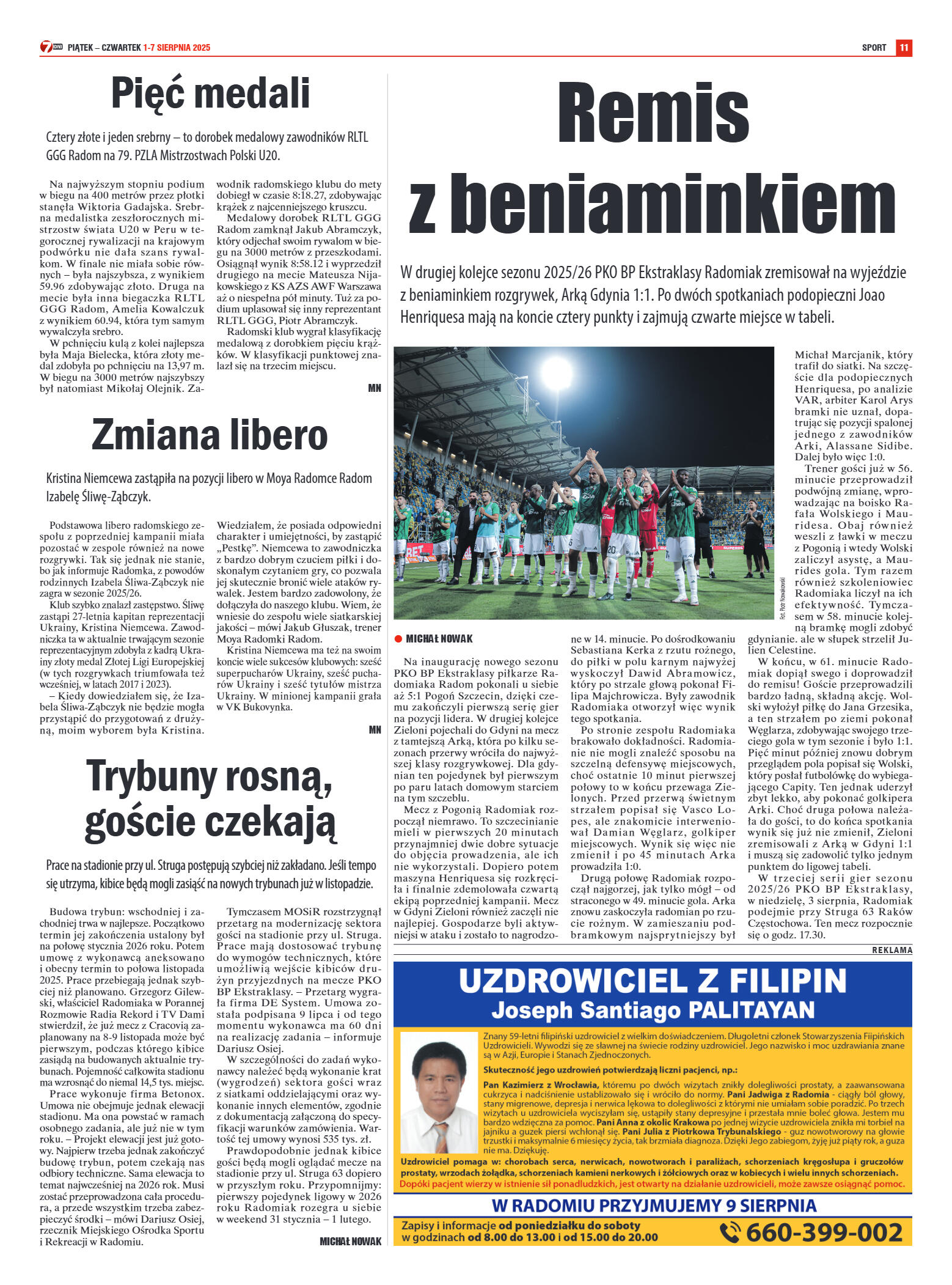 Tygodnik "7 Dni" nr 957 z dn. 1.08. 2025 r. - strona 11