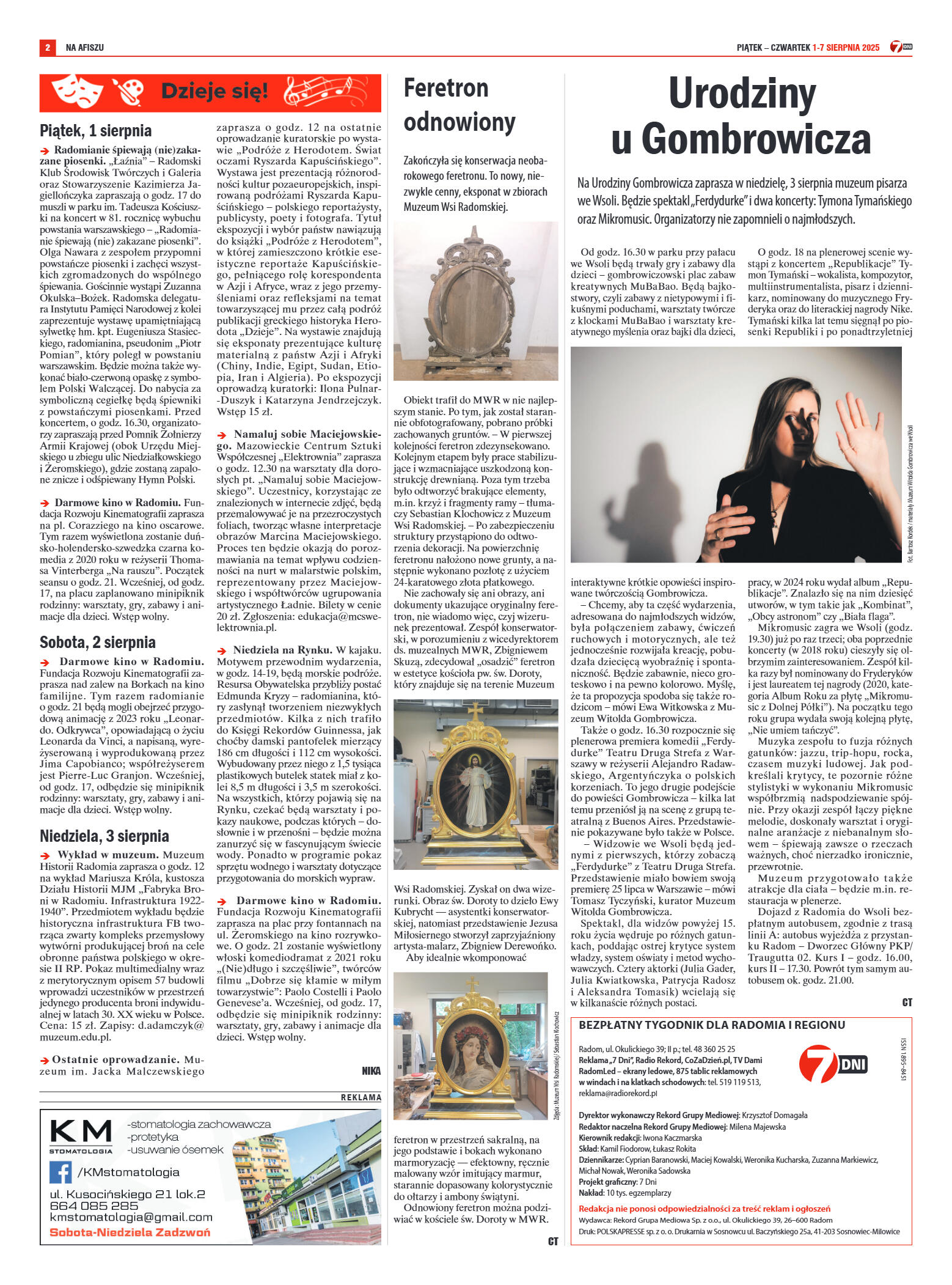 Tygodnik "7 Dni" nr 957 z dn. 1.08. 2025 r. - strona 2