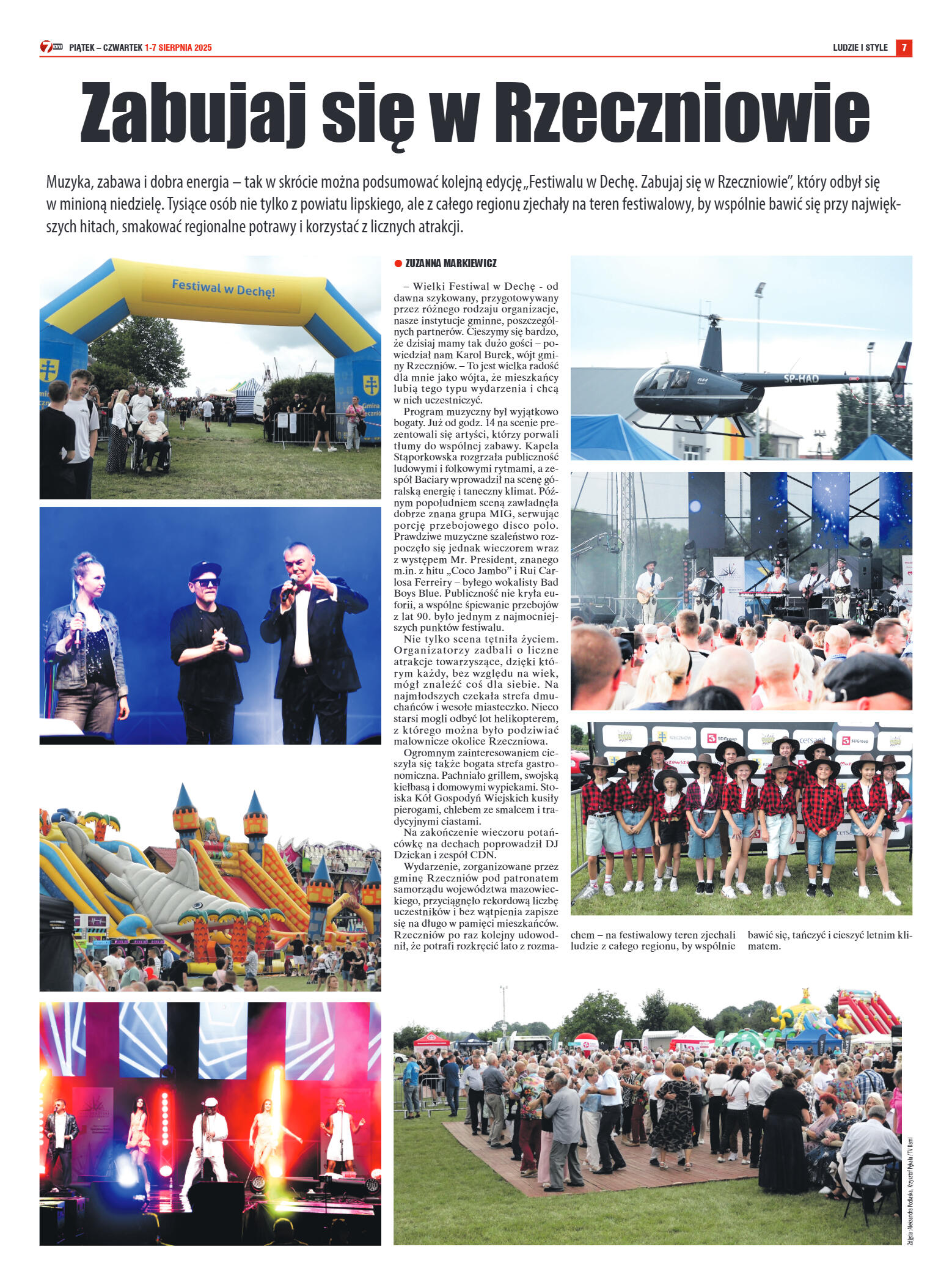 Tygodnik "7 Dni" nr 957 z dn. 1.08. 2025 r. - strona 7