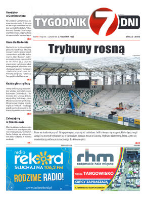 Tygodnik "7 Dni" nr 957 z dn. 1.08. 2025 r. - strona 1