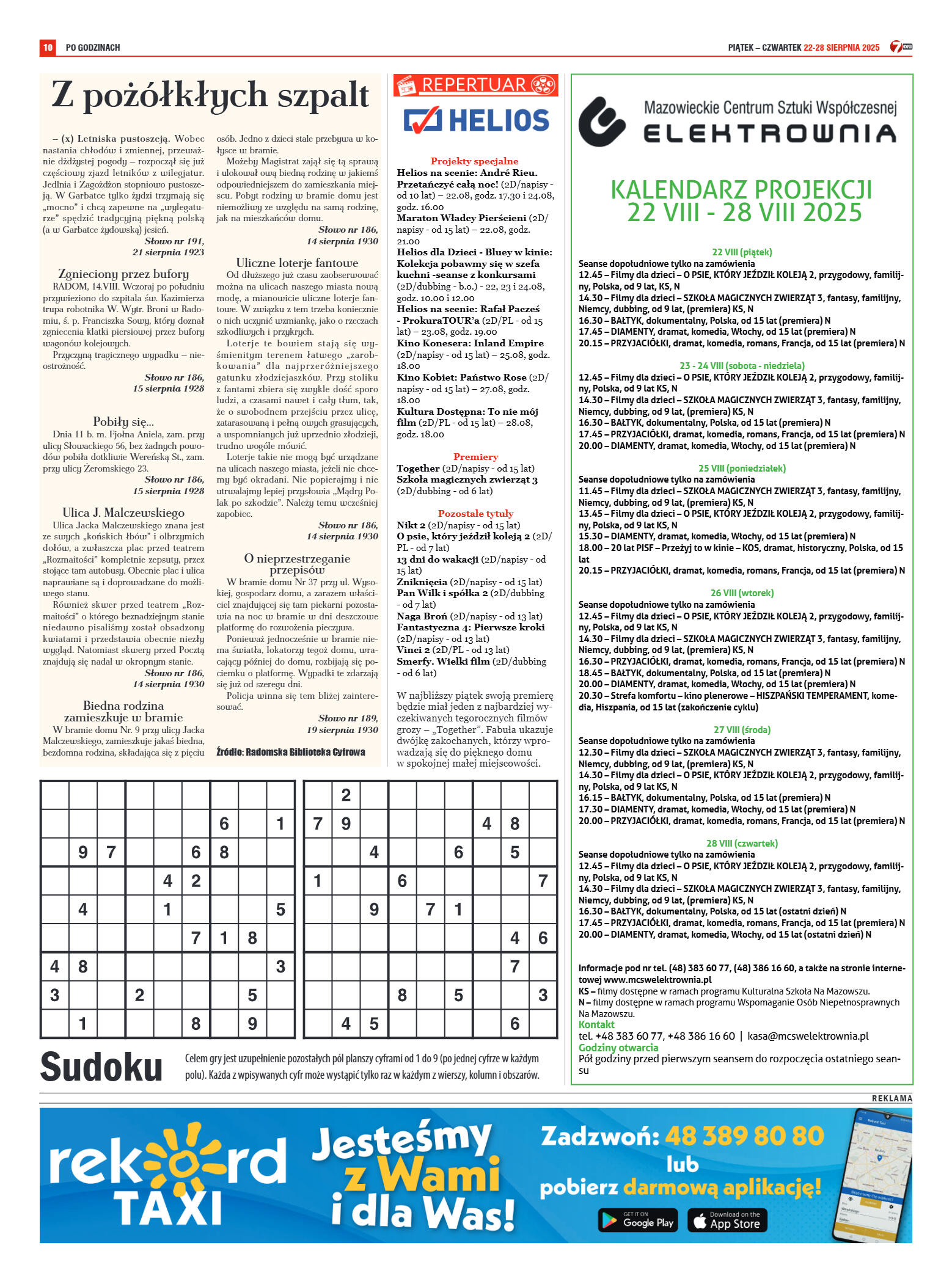 Tygodnik "7 Dni" nr 959 z dn. 22.08. 2025 r. - strona 10