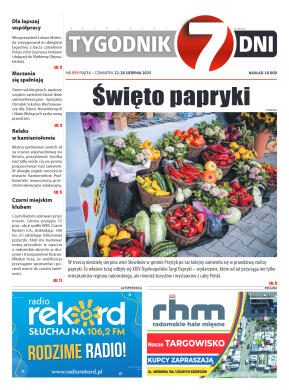 Tygodnik "7 Dni" nr 959 z dn. 22.08. 2025 r. - strona 1