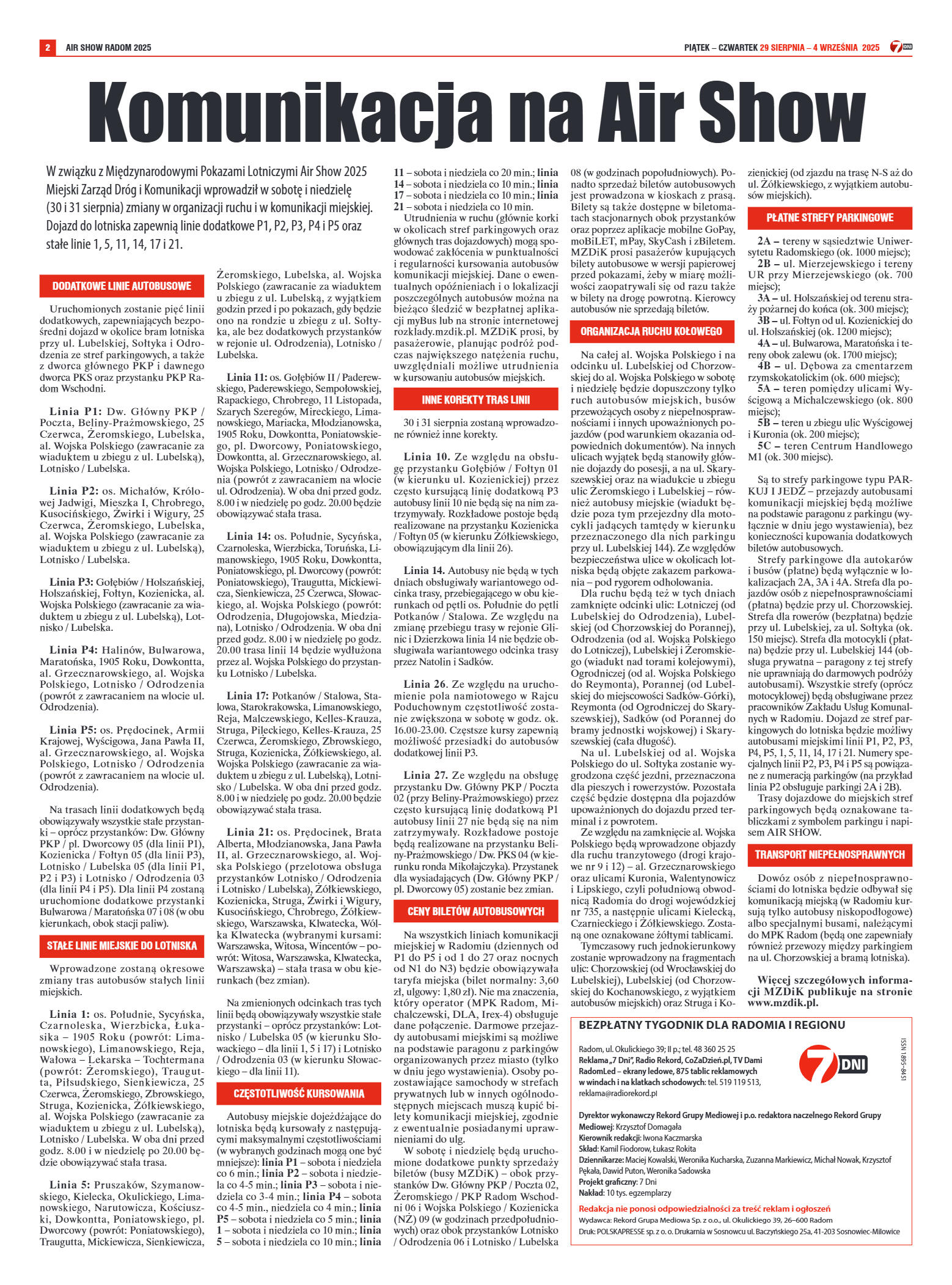 Tygodnik "7 Dni" nr 960 z dn. 29.08. 2025 r. - strona 2