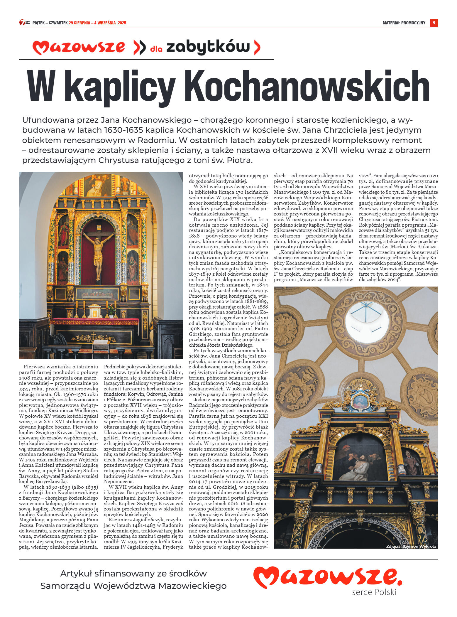 Tygodnik "7 Dni" nr 960 z dn. 29.08. 2025 r. - strona 9