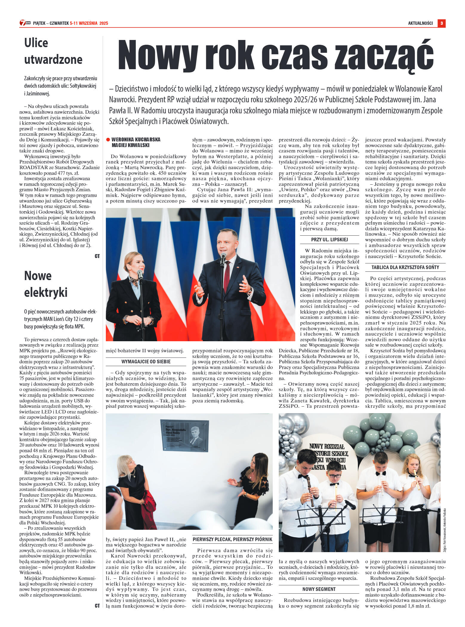 Tygodnik "7 Dni" nr 961 z dn. 5.09. 2025 r. - strona 3