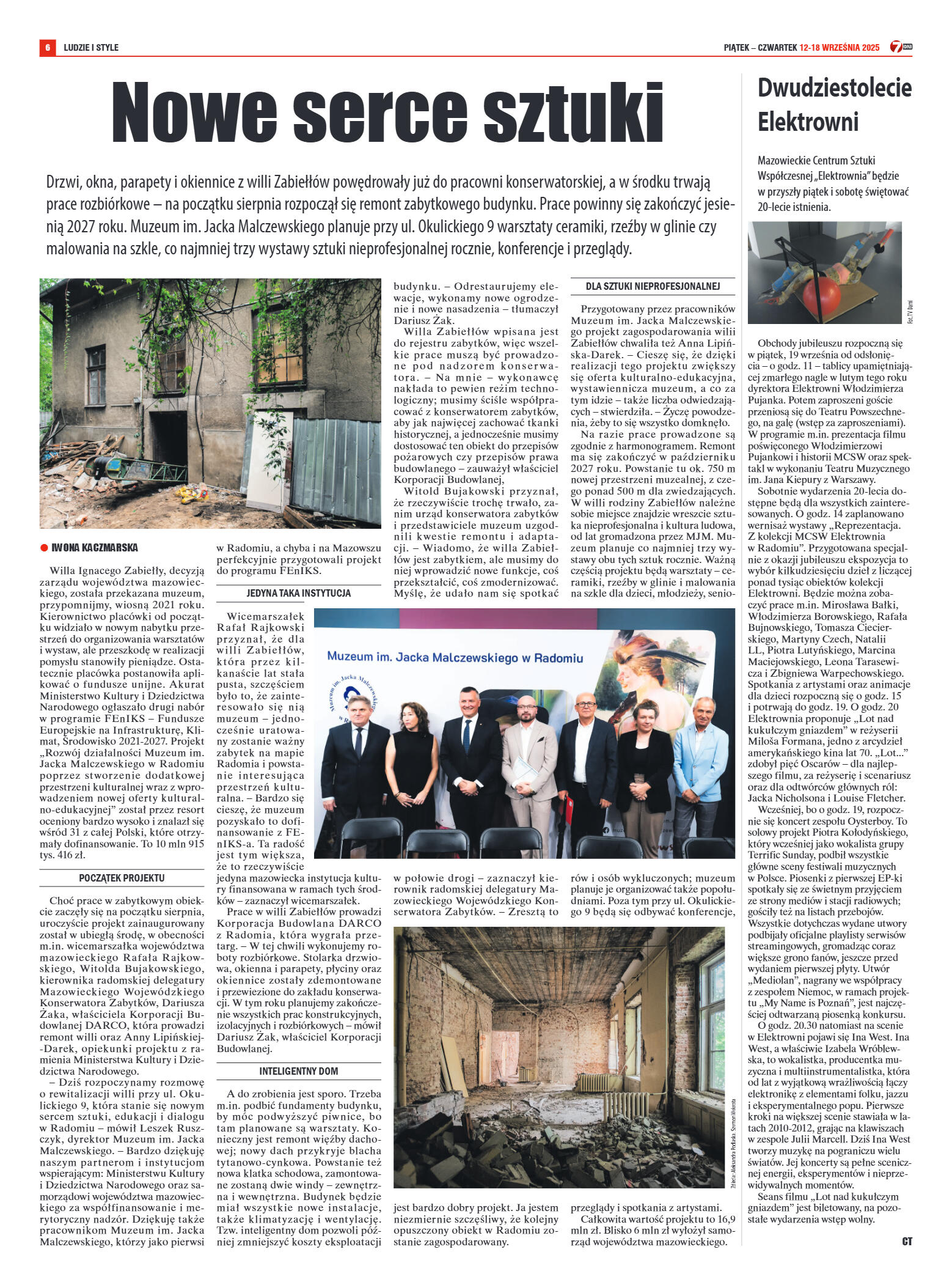 Tygodnik "7 Dni" nr 962 z dn. 12.09. 2025 r. - strona 6