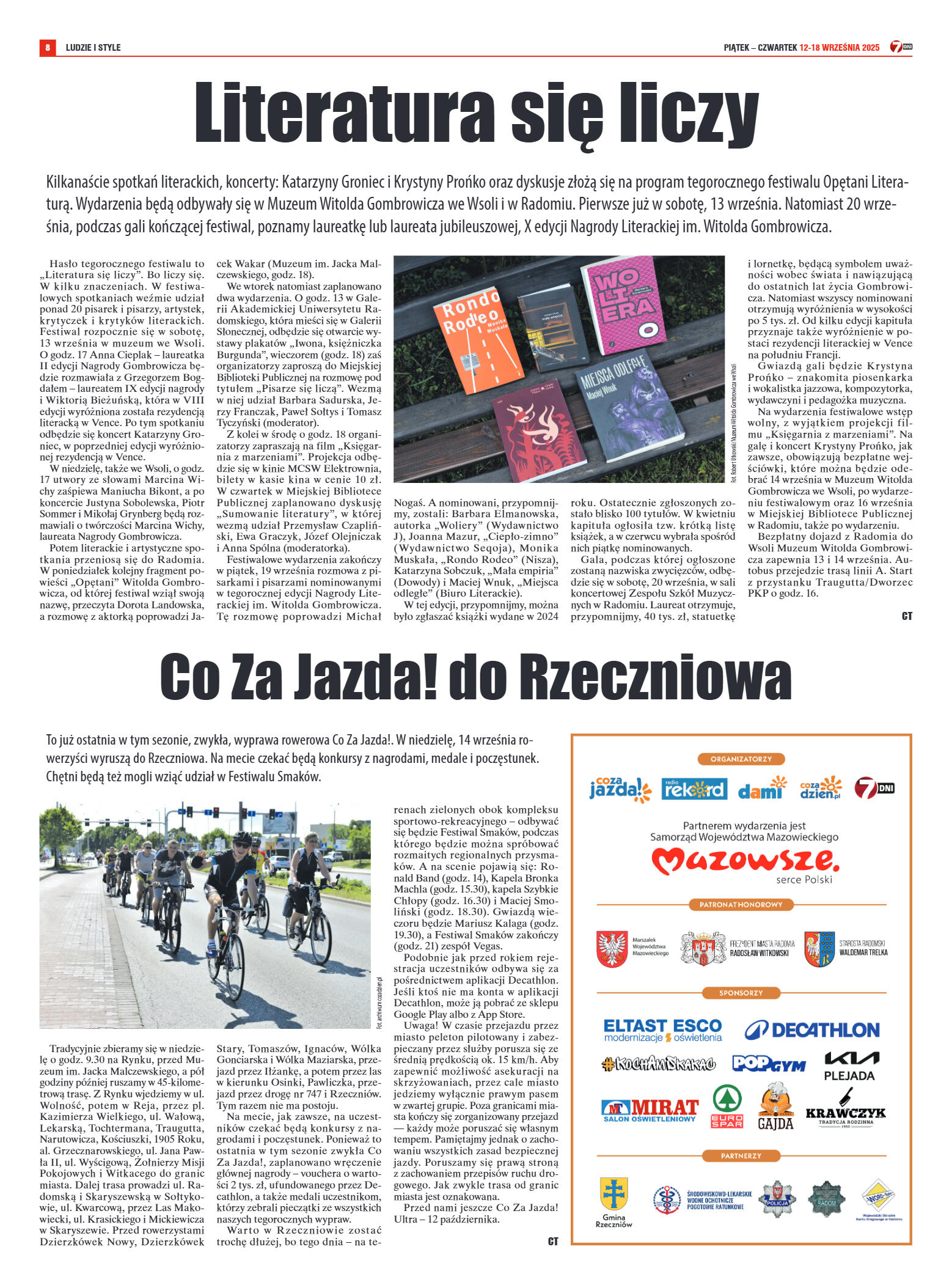 Tygodnik "7 Dni" nr 962 z dn. 12.09. 2025 r. - strona 8