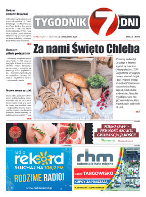 Tygodnik "7 Dni" nr 962 z dn. 12.09. 2025 r. - strona 1