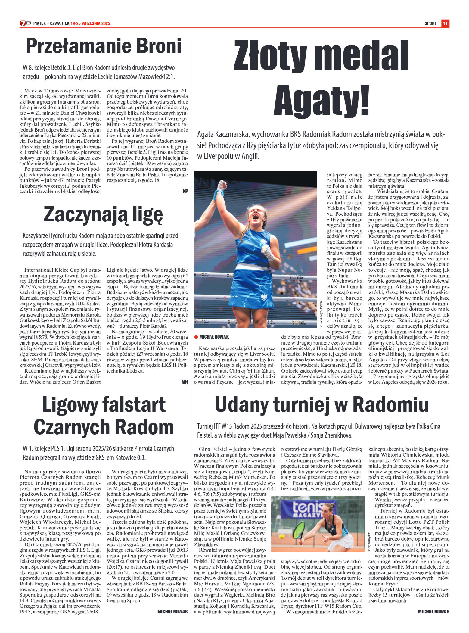 Tygodnik "7 Dni" nr 963 z dn. 19.09. 2025 r. - strona 11