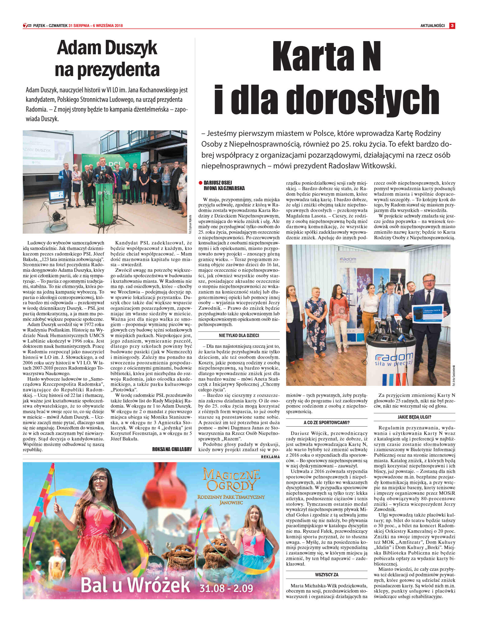 Tygodnik "7 Dni" nr 650 z 31.08.2018 - strona 3