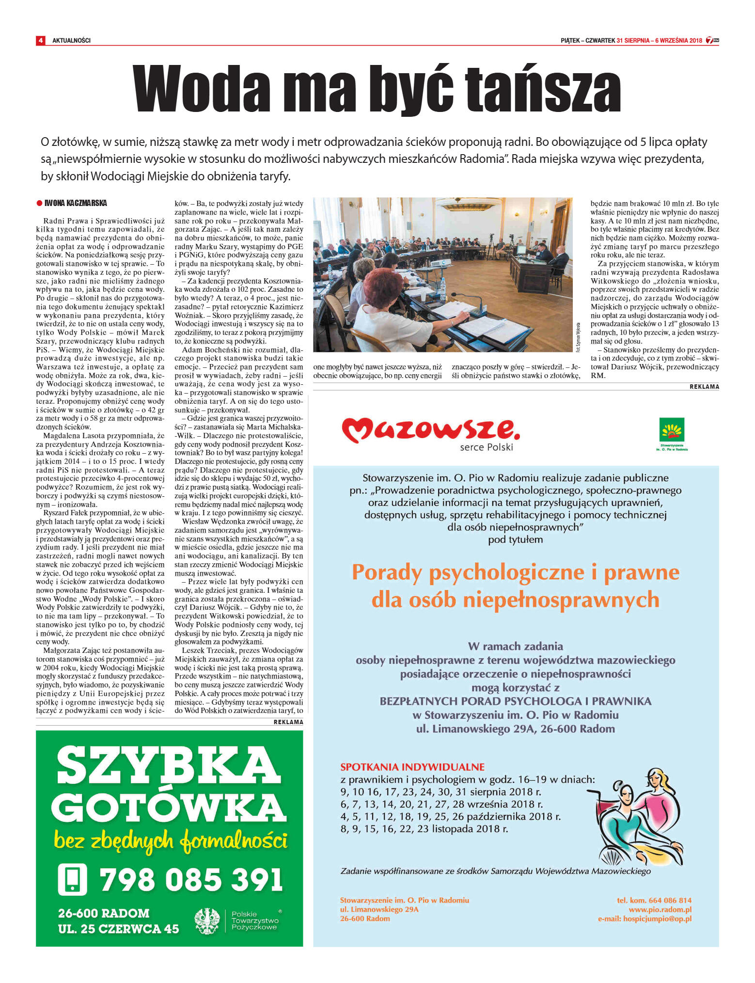 Tygodnik "7 Dni" nr 650 z 31.08.2018 - strona 4