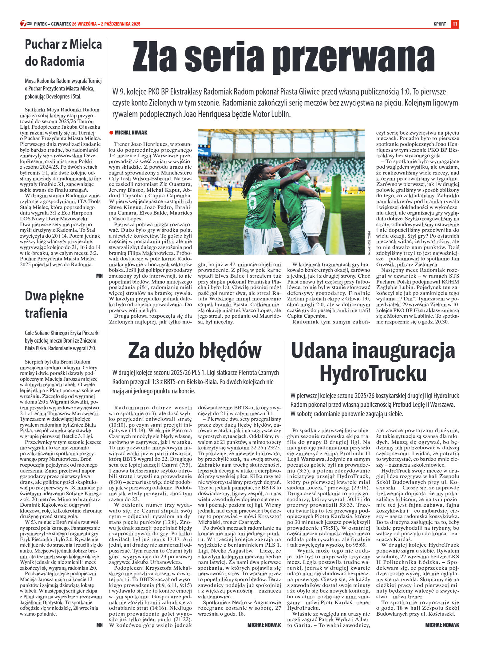 Tygodnik "7 Dni" nr 964 z dn. 26.09. 2025 r. - strona 11