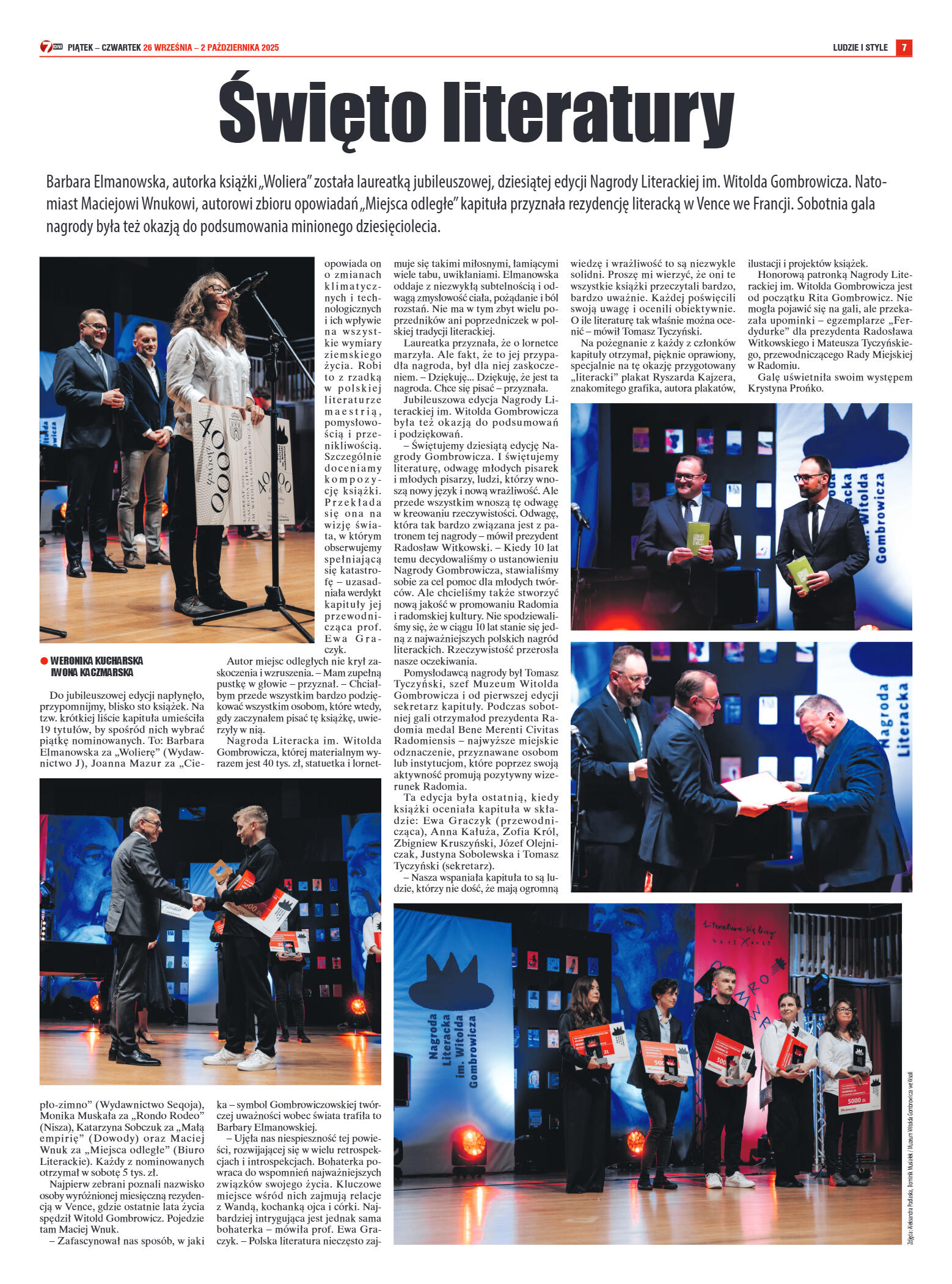 Tygodnik "7 Dni" nr 964 z dn. 26.09. 2025 r. - strona 7