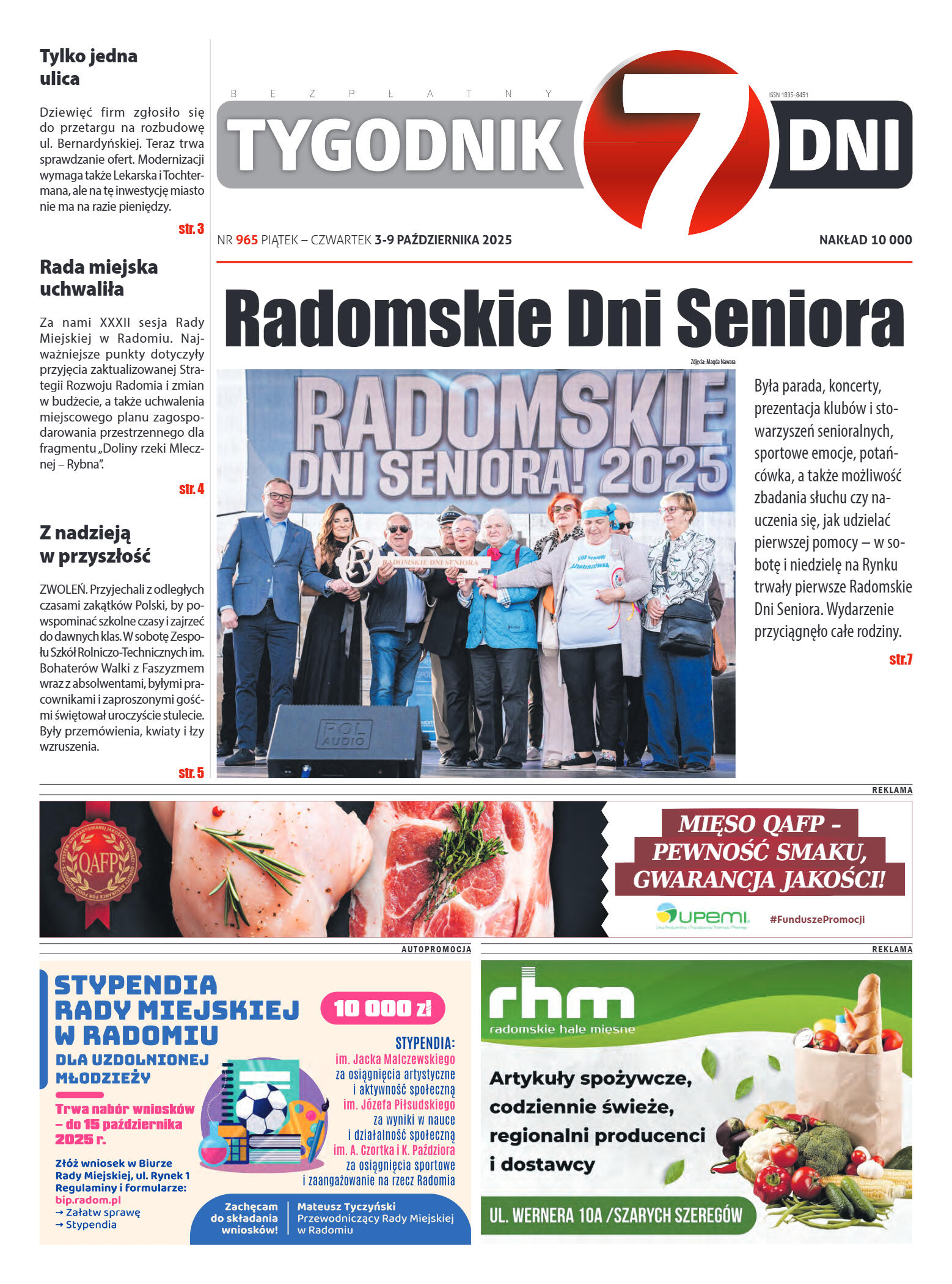 Tygodnik "7 Dni" nr 965 z dn. 03.10. 2025 r. - strona 1