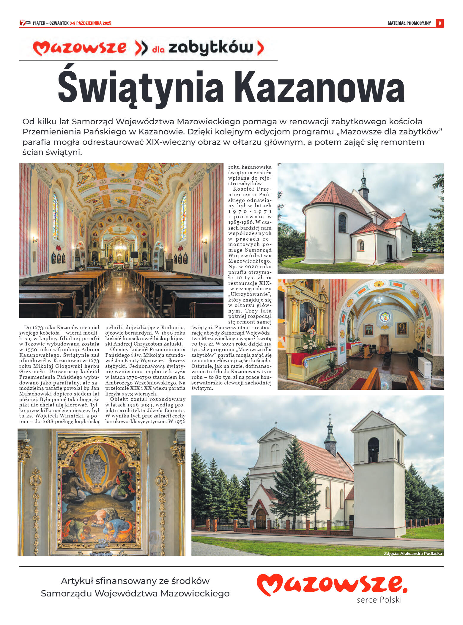 Tygodnik "7 Dni" nr 965 z dn. 03.10. 2025 r. - strona 9