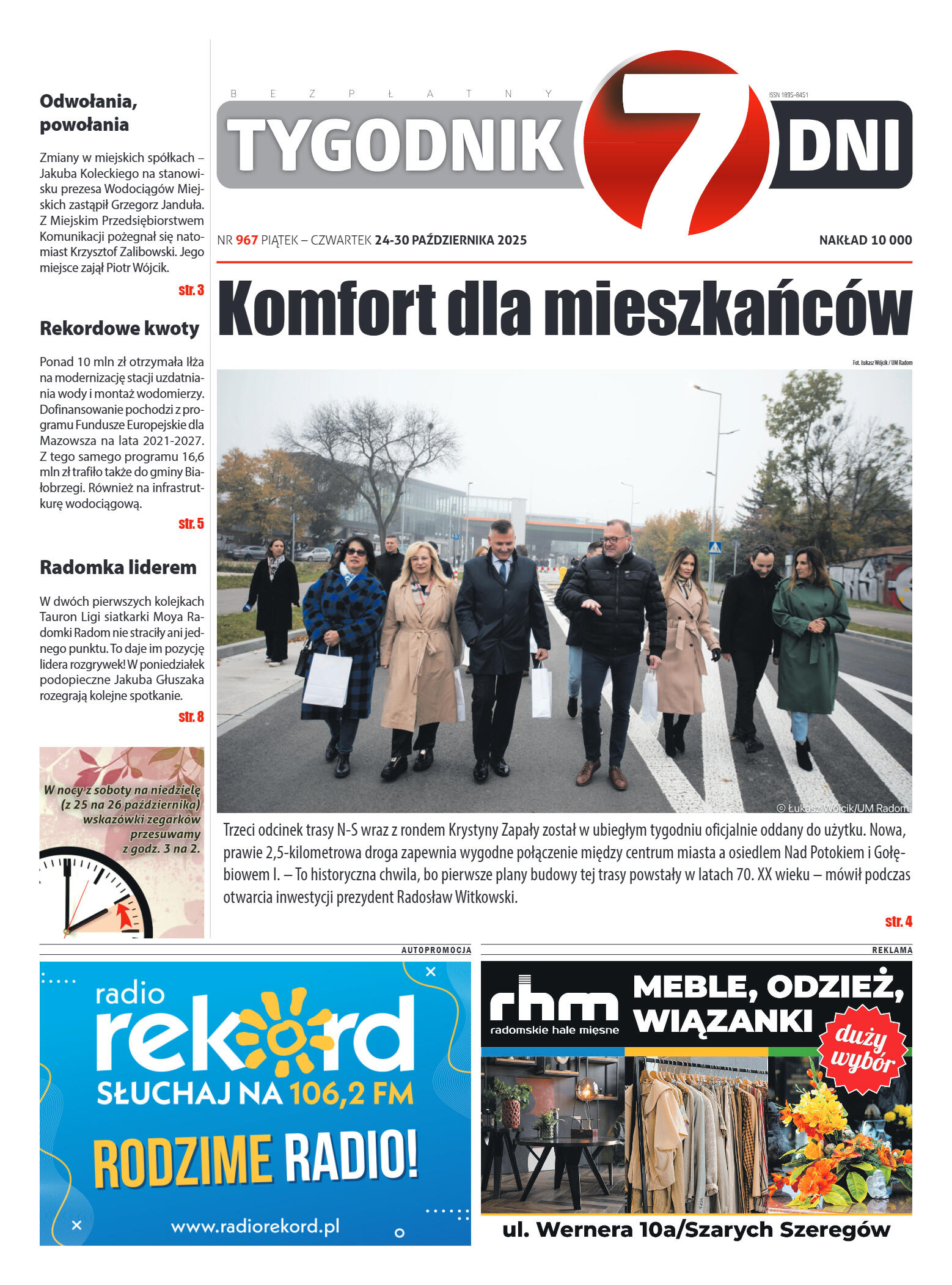 Tygodnik "7 Dni" nr 967 z dn. 24.10. 2025 r. - strona 1