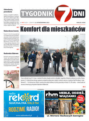 Tygodnik "7 Dni" nr 967 z dn. 24.10. 2025 r. - strona 1