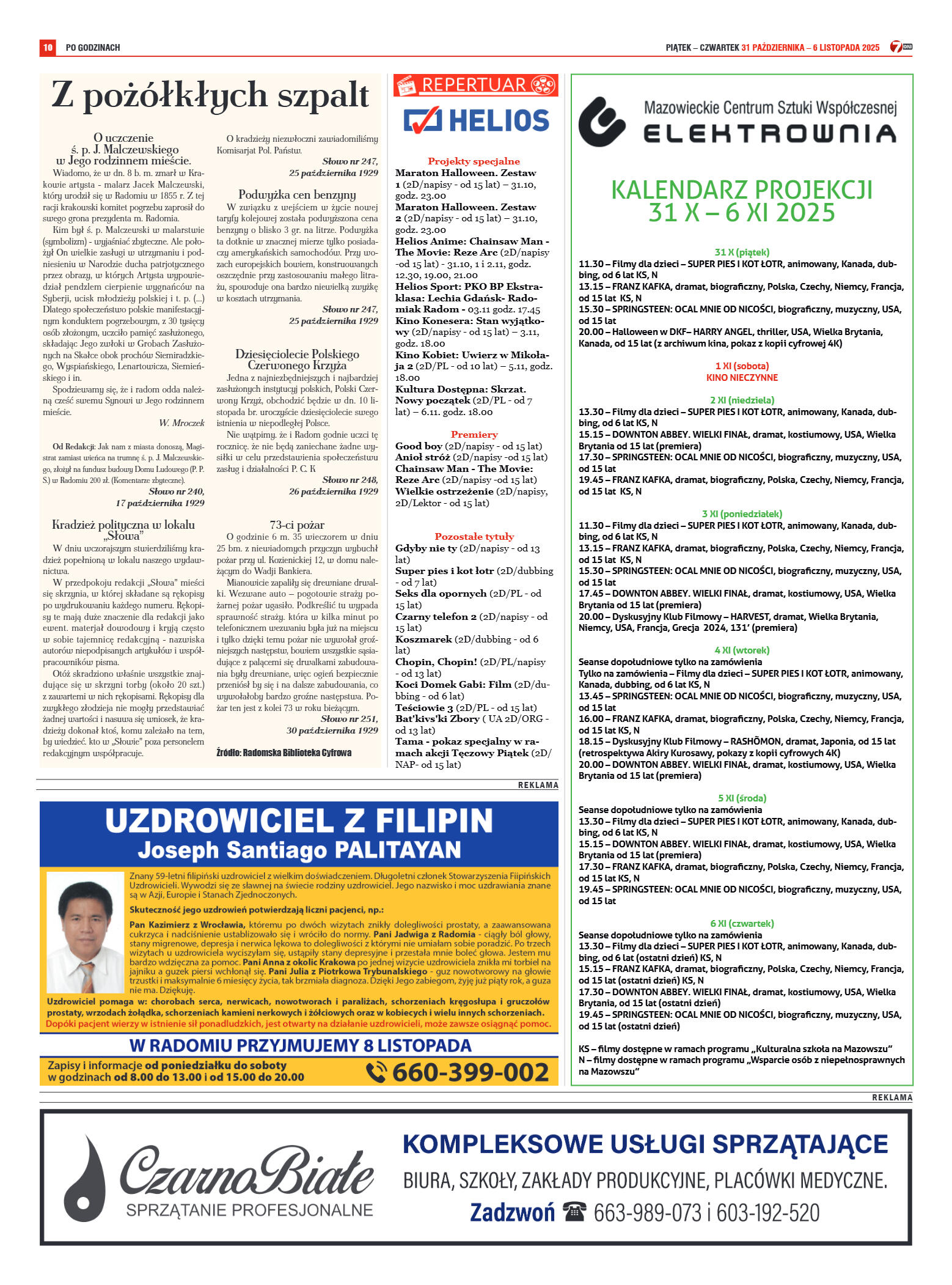 Tygodnik "7 Dni" nr 968 z dn. 31.10. 2025 r. - strona 10