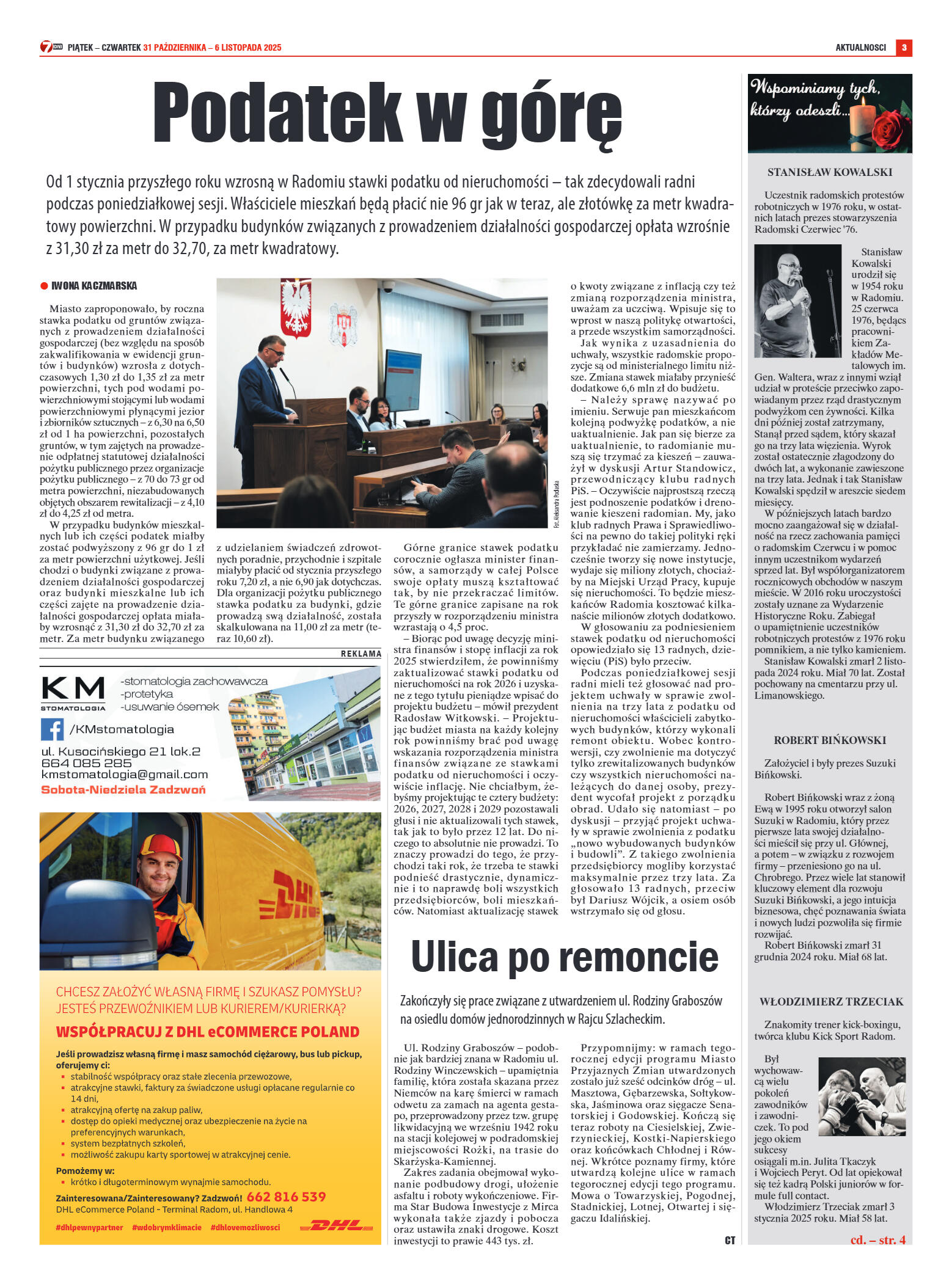 Tygodnik "7 Dni" nr 968 z dn. 31.10. 2025 r. - strona 3