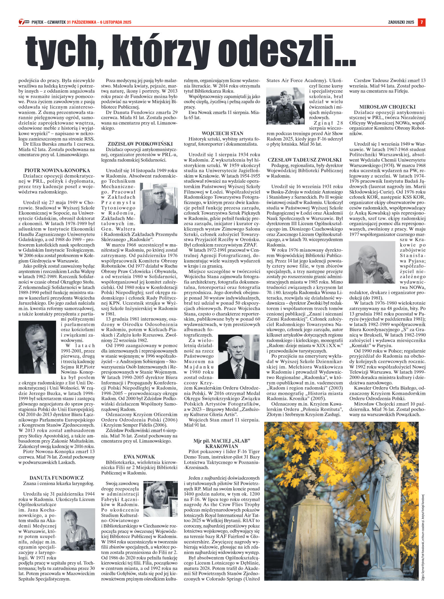 Tygodnik "7 Dni" nr 968 z dn. 31.10. 2025 r. - strona 7