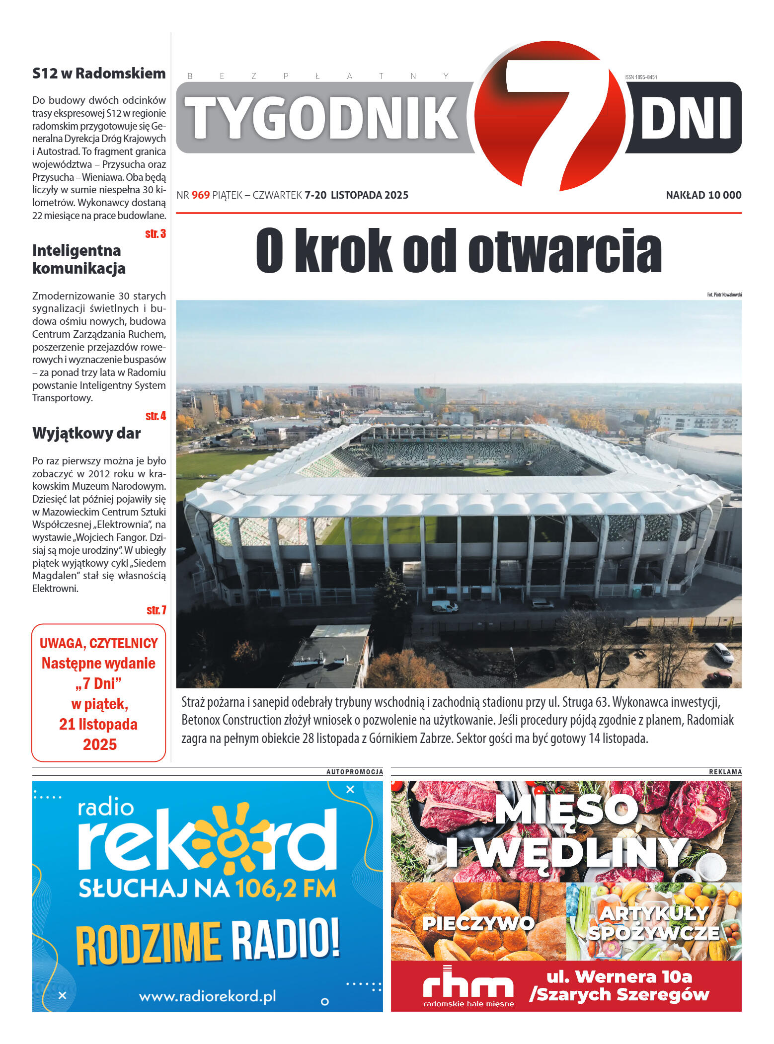 Tygodnik "7 Dni" nr 969 z dn. 7.11.2025 r. - strona 1